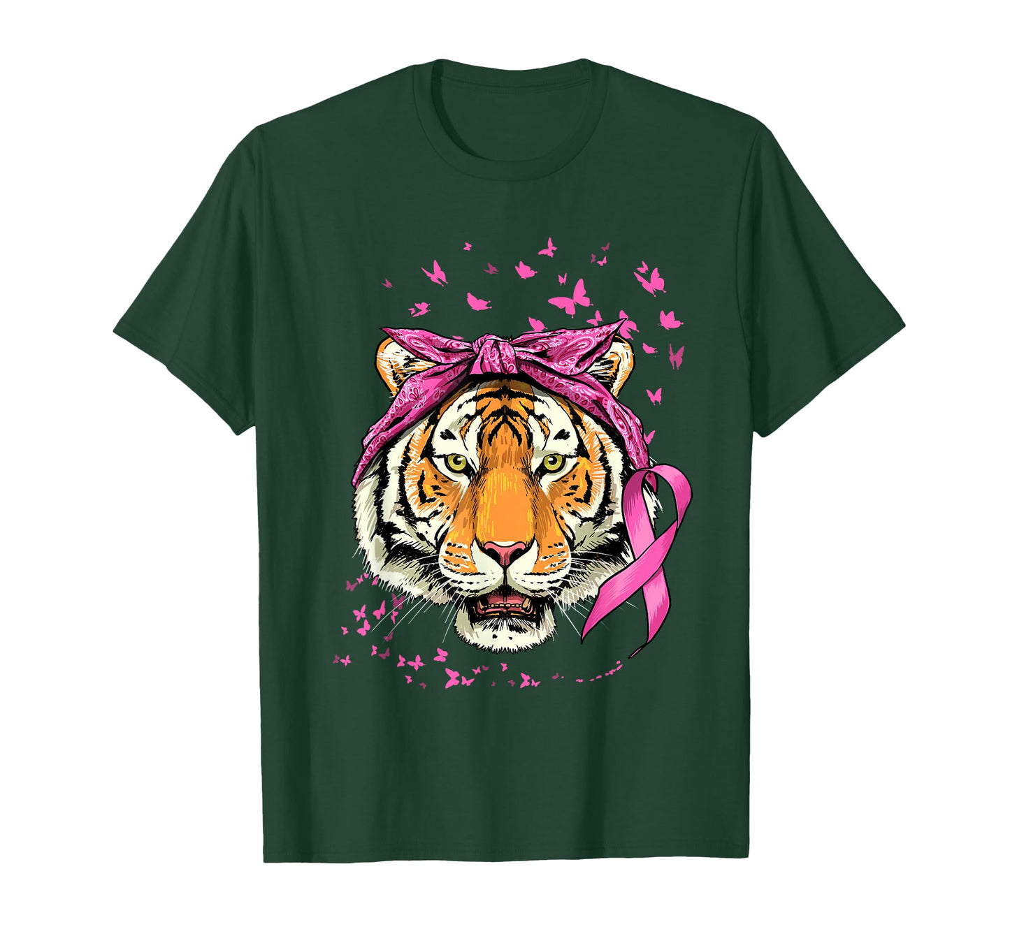 Tiger Breast Cancer Awareness Shirt Breast Cancer Survivors T-Shirt