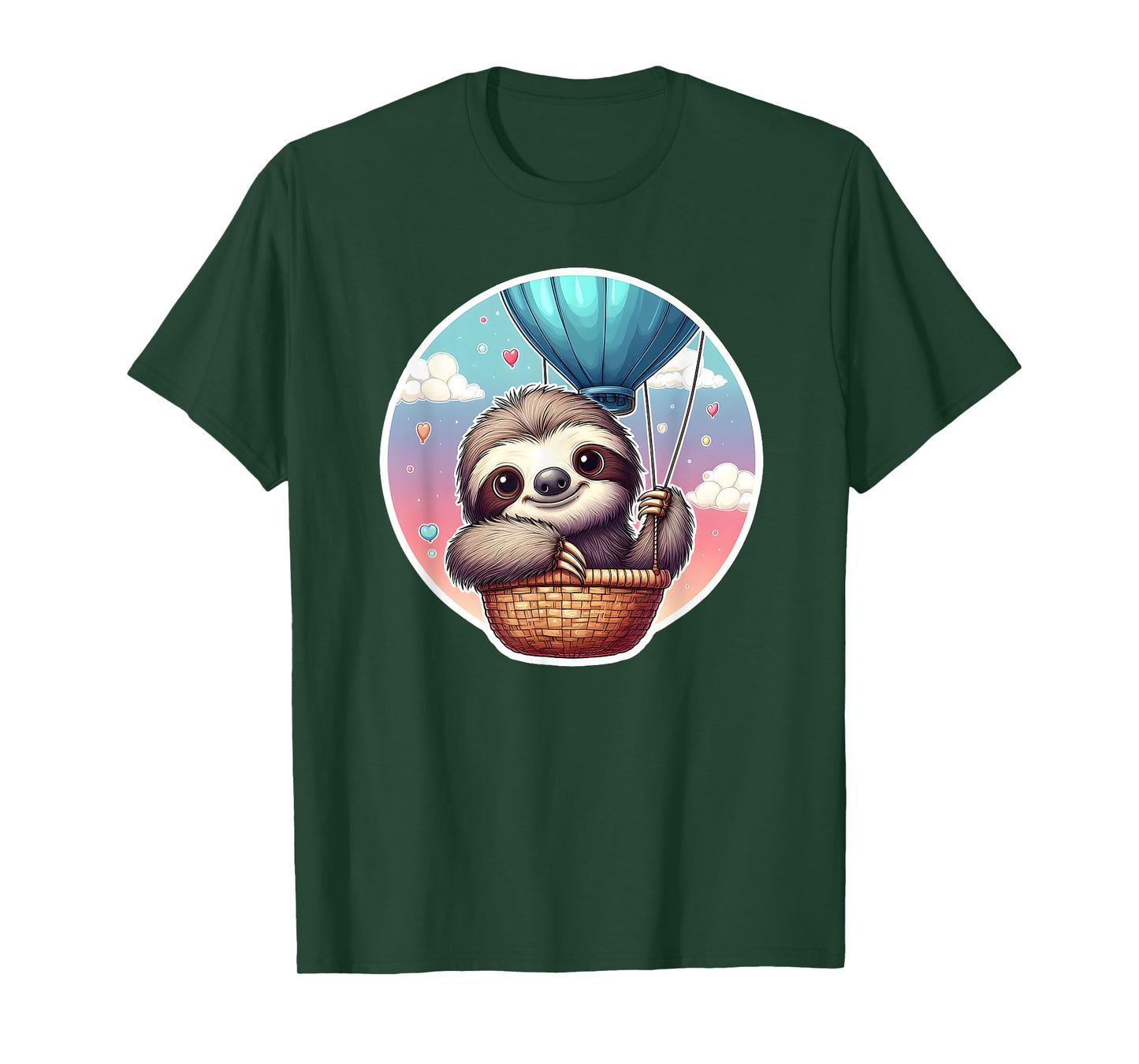 Sloth Balloon Birthday T-Shirt