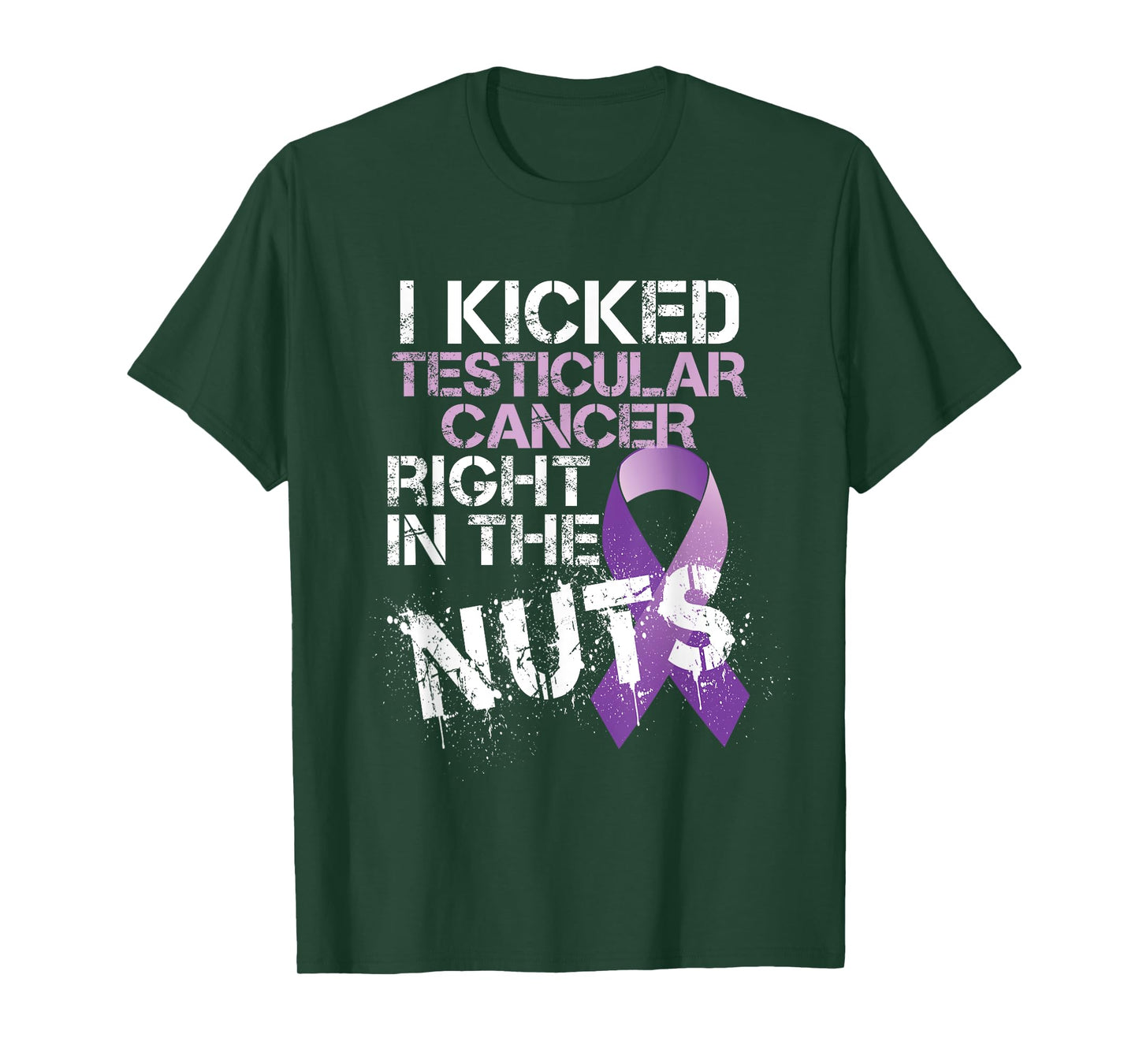 Testicular Cancer Awareness Survivor Kicked In The Nuts Ball T-Shirt