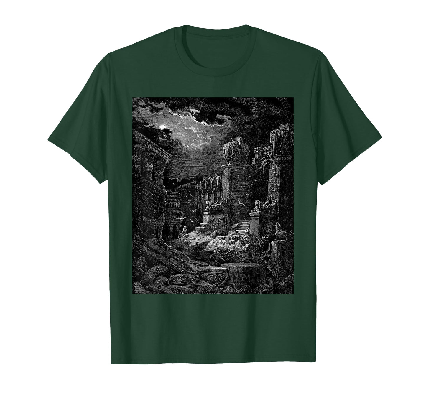 Babylon Fallen Gustave Dore Biblical Art T-Shirt