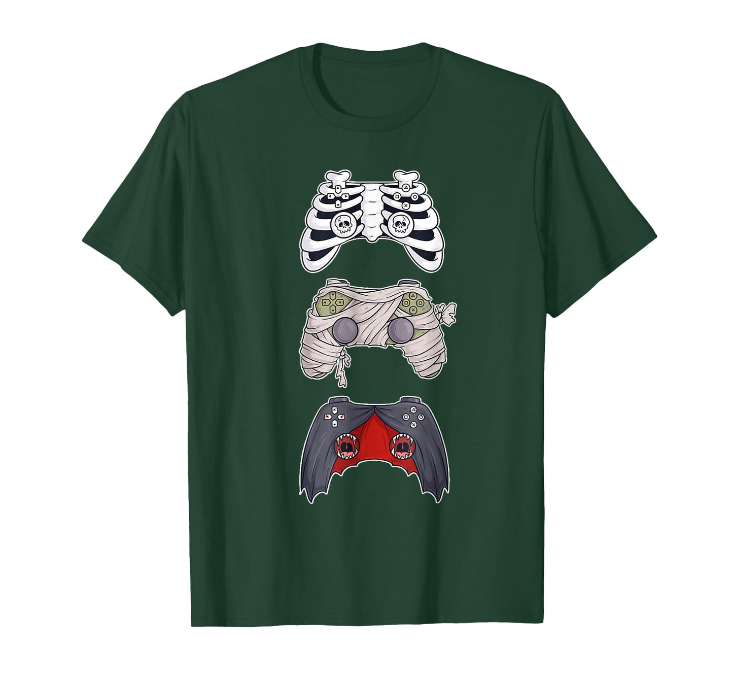 Halloween Skeleton Zombie Gaming Controllers Mummy. T-Shirt