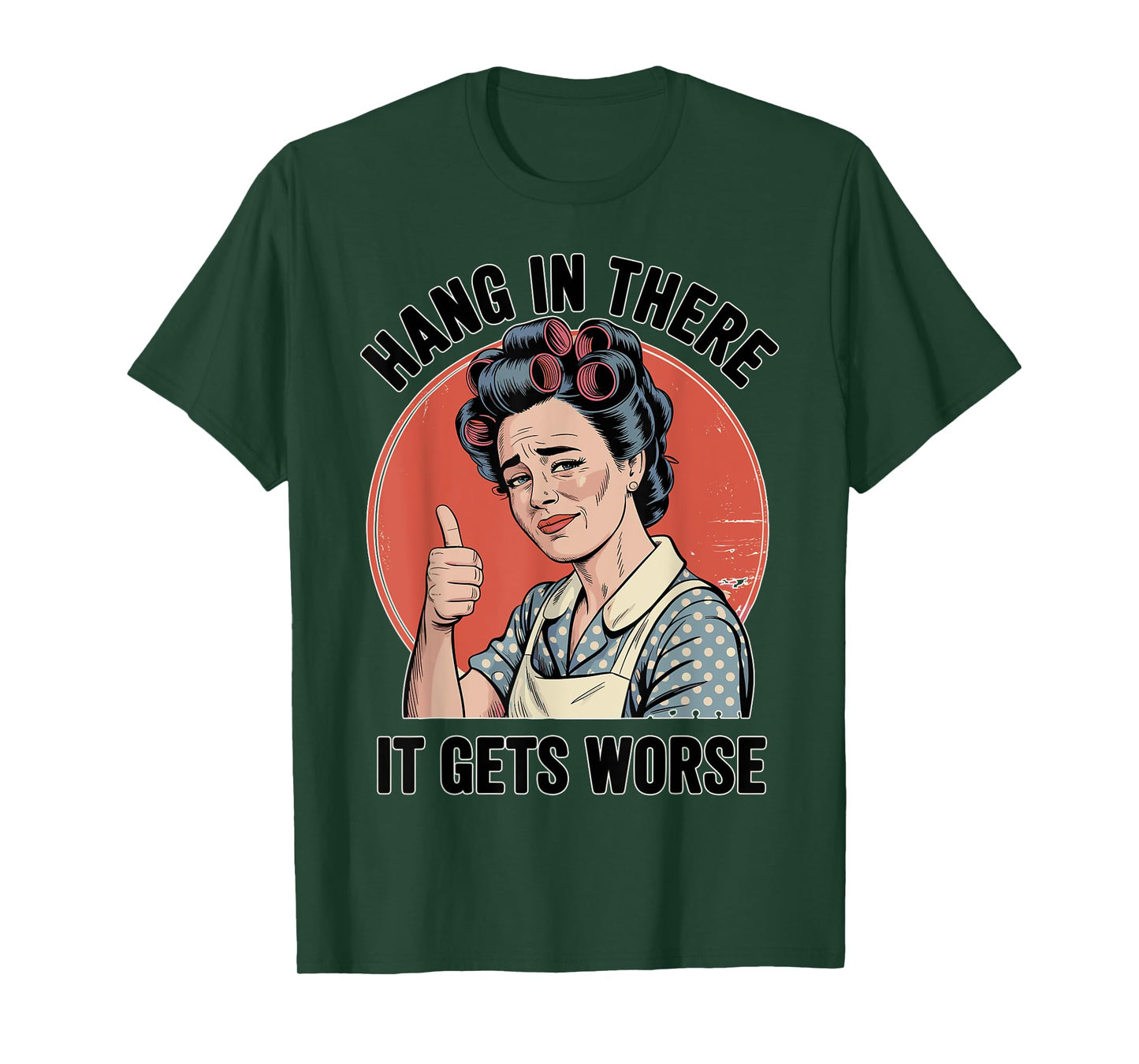 Retro Sarcastic Humor Dread Cartoon Dark Funny T-Shirt