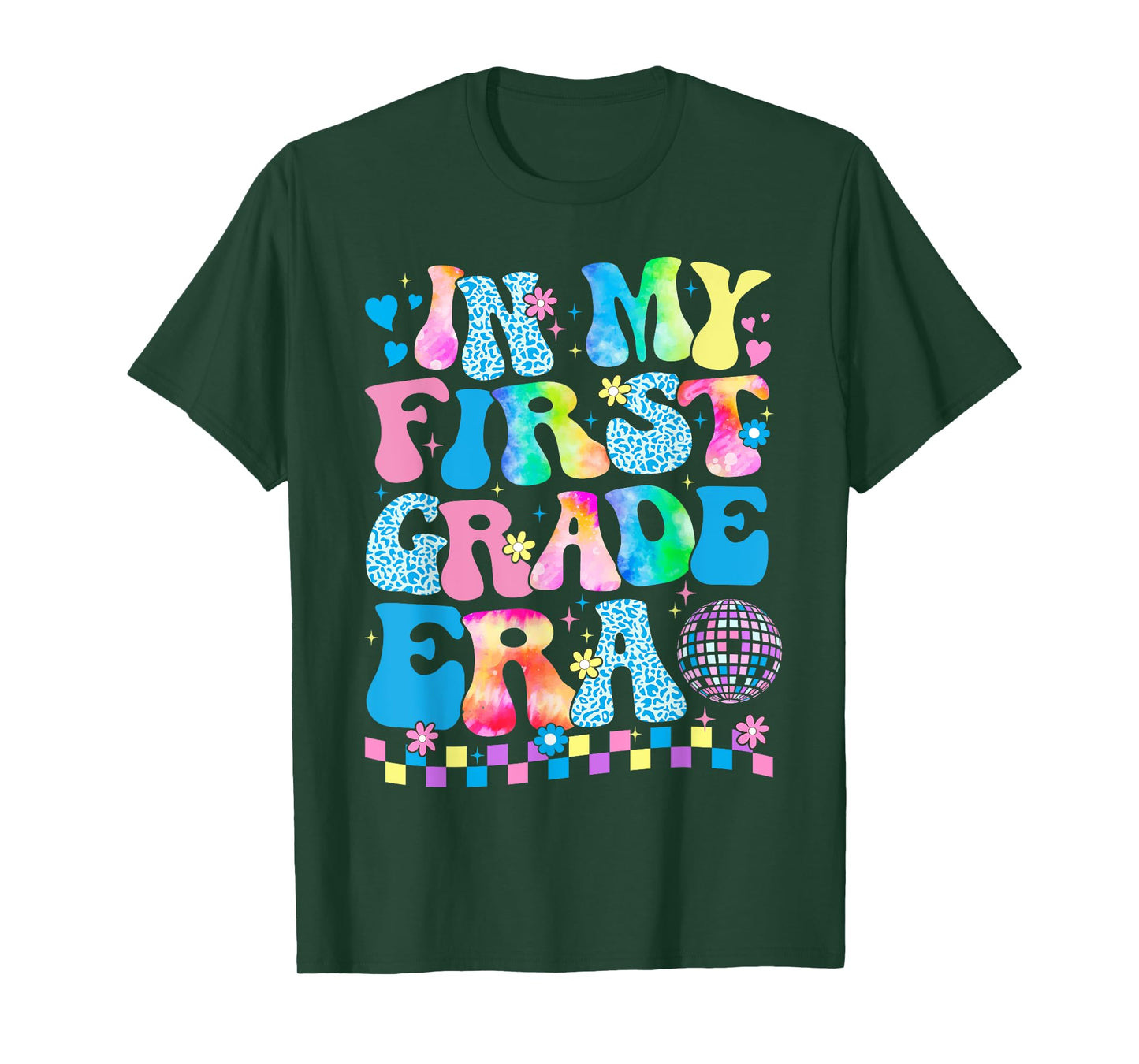 In My First Grade Era Groovy Back To School Teachers Kids T-Shirt
