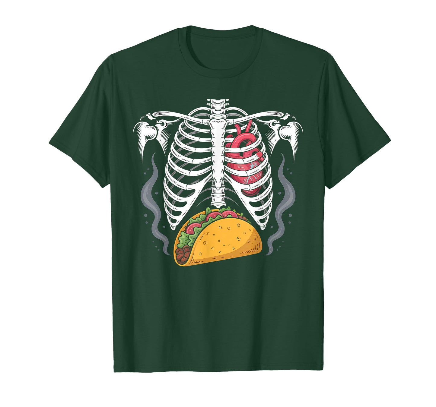 Dad Skeleton Taco Funny Pregnancy Couple T-Shirt