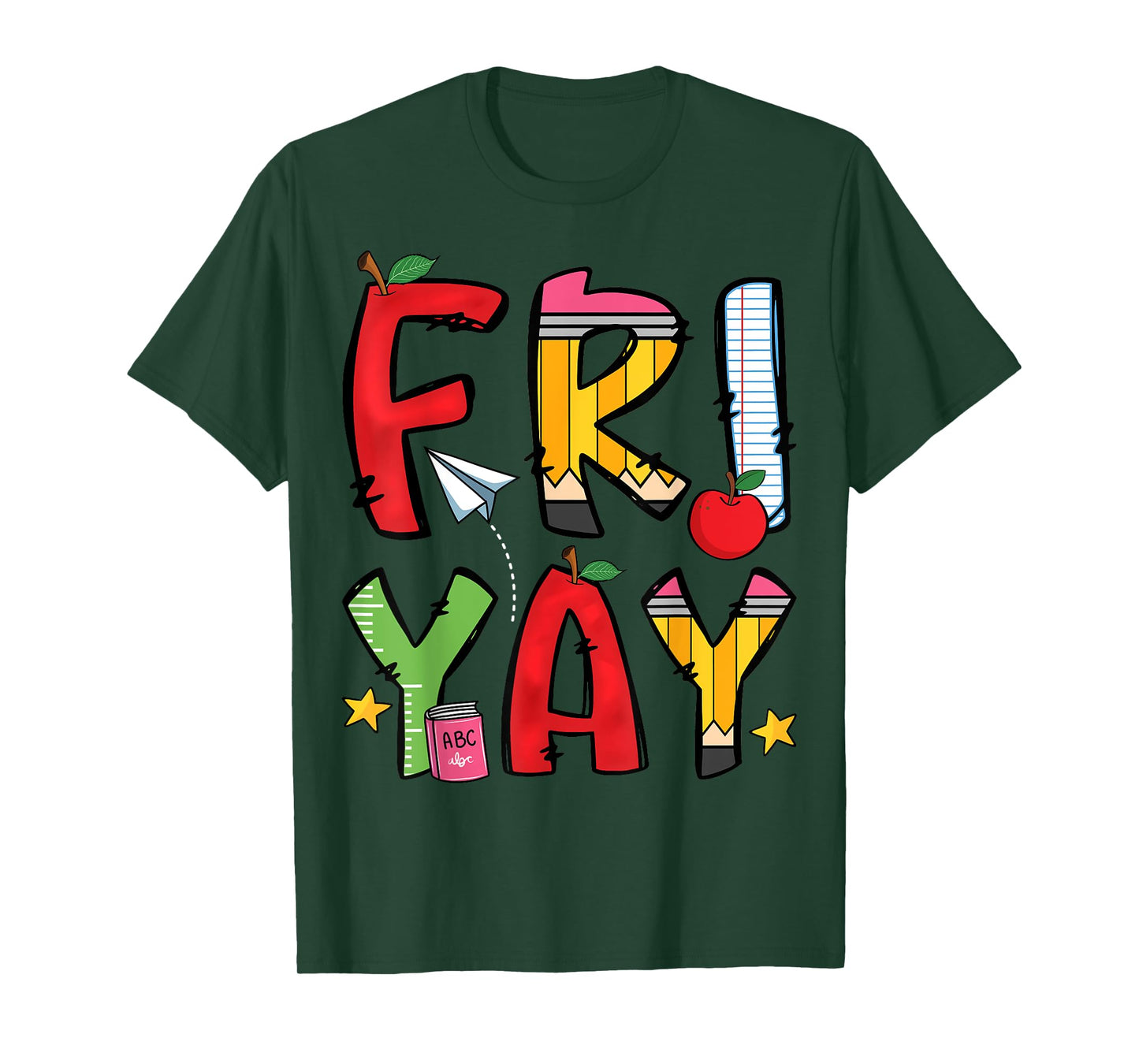 Happy Fri-Yay Friday Lovers Funny Teacher Fri Yay Weekend T-Shirt