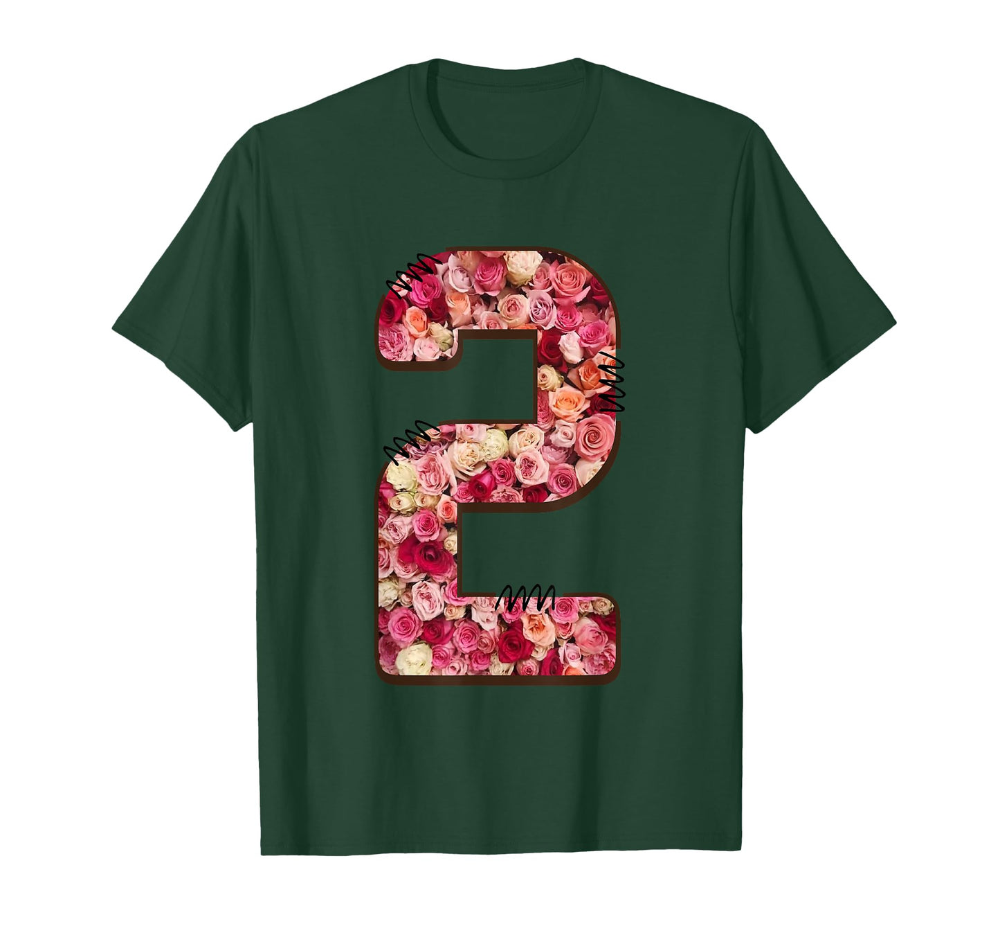 Floral Rose Number Two T-Shirt