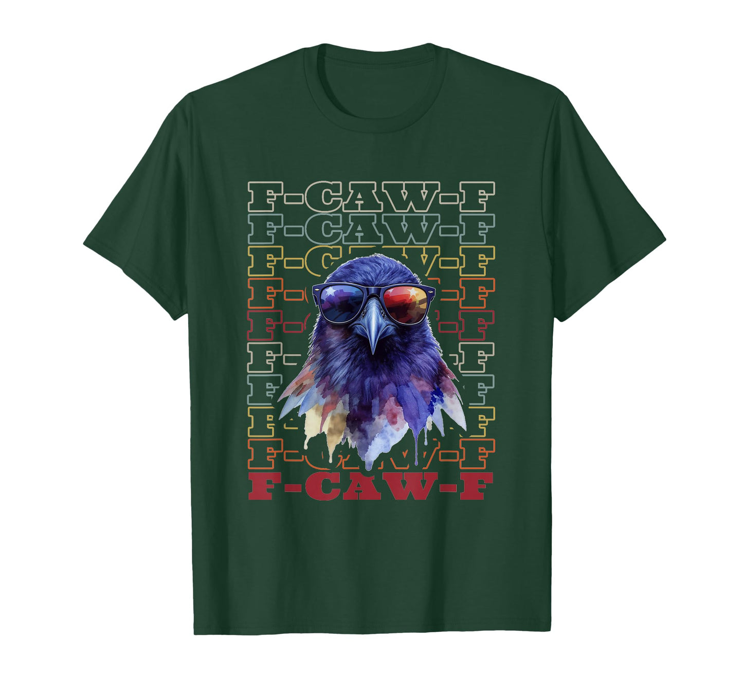 F-Caw-F Funny Retro Crow Raven Meme Men Women T-Shirt