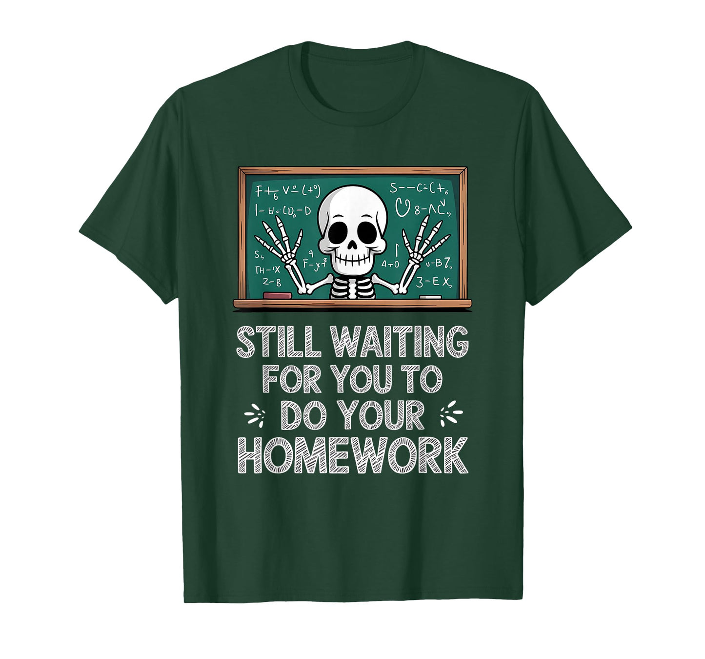 Skeleton Teacher Halloween, Funny Sarcastic Spooky T-Shirt