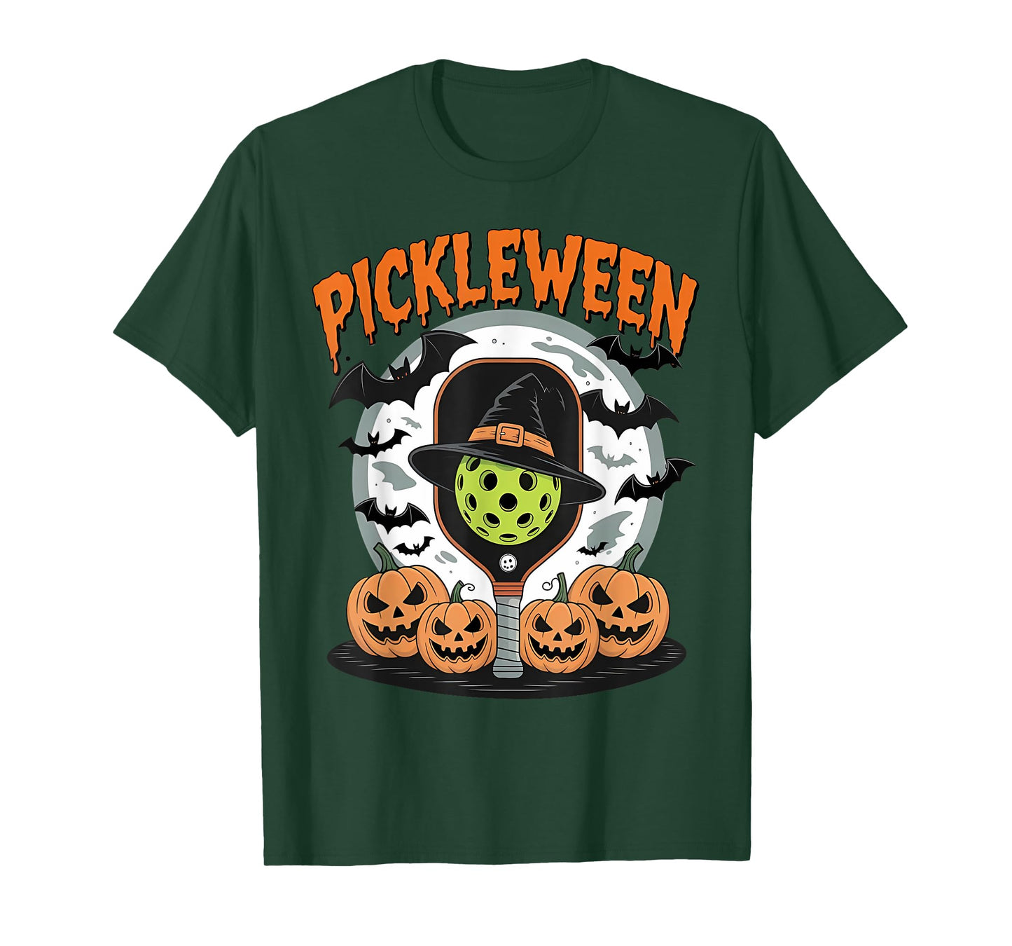 Pickleween Pickleball Halloween Costume Paddle Men Women T-Shirt