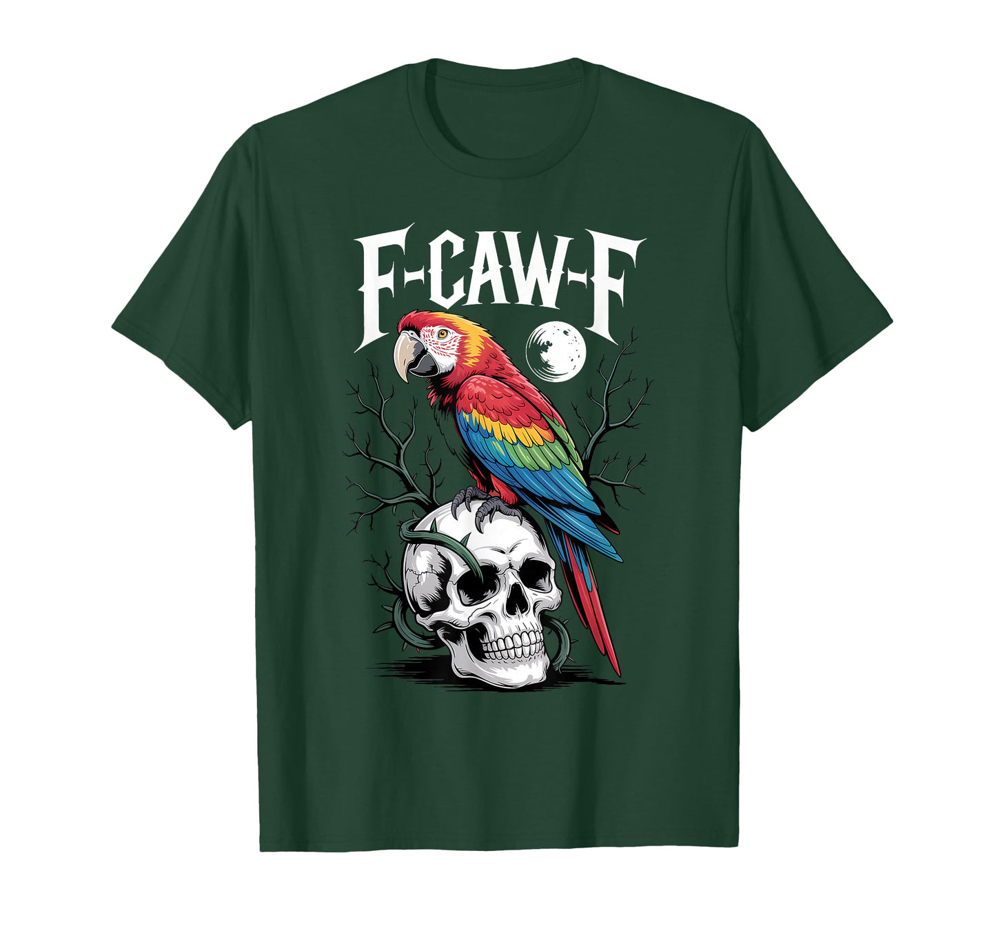 Funny F-Caw-F Macaw Parrot Sound Meme Humor T-Shirt