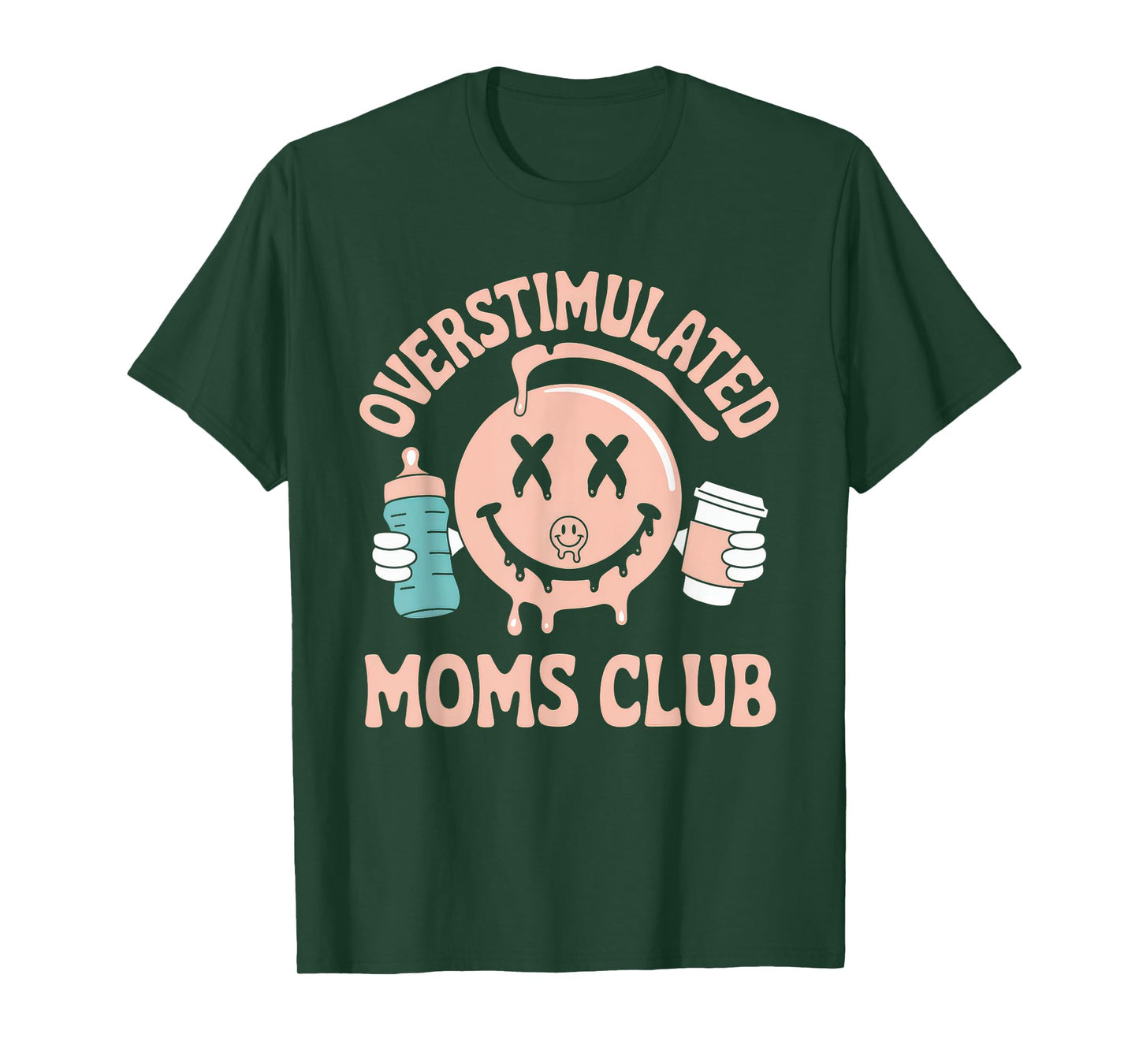 Overstimulated Moms Club Tshirt Mom Depression Mental Health T-Shirt