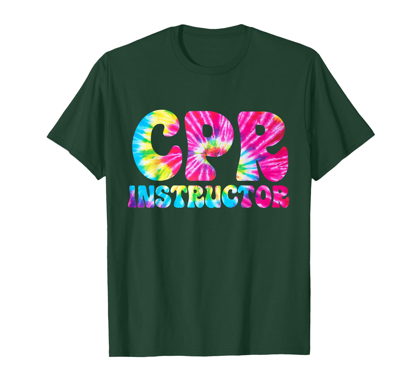 CPR Instructor Tie Dye Training and Teaching EMS Ambulance T-Shirt