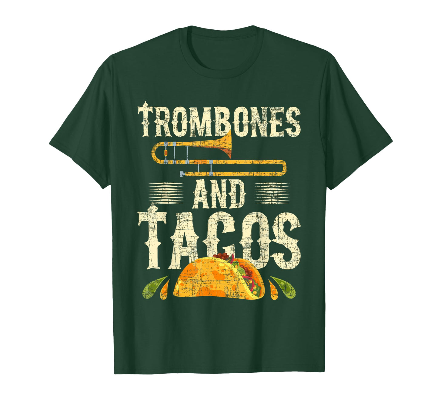 Trombones And Tacos - Trombone Player Trombonist T-Shirt