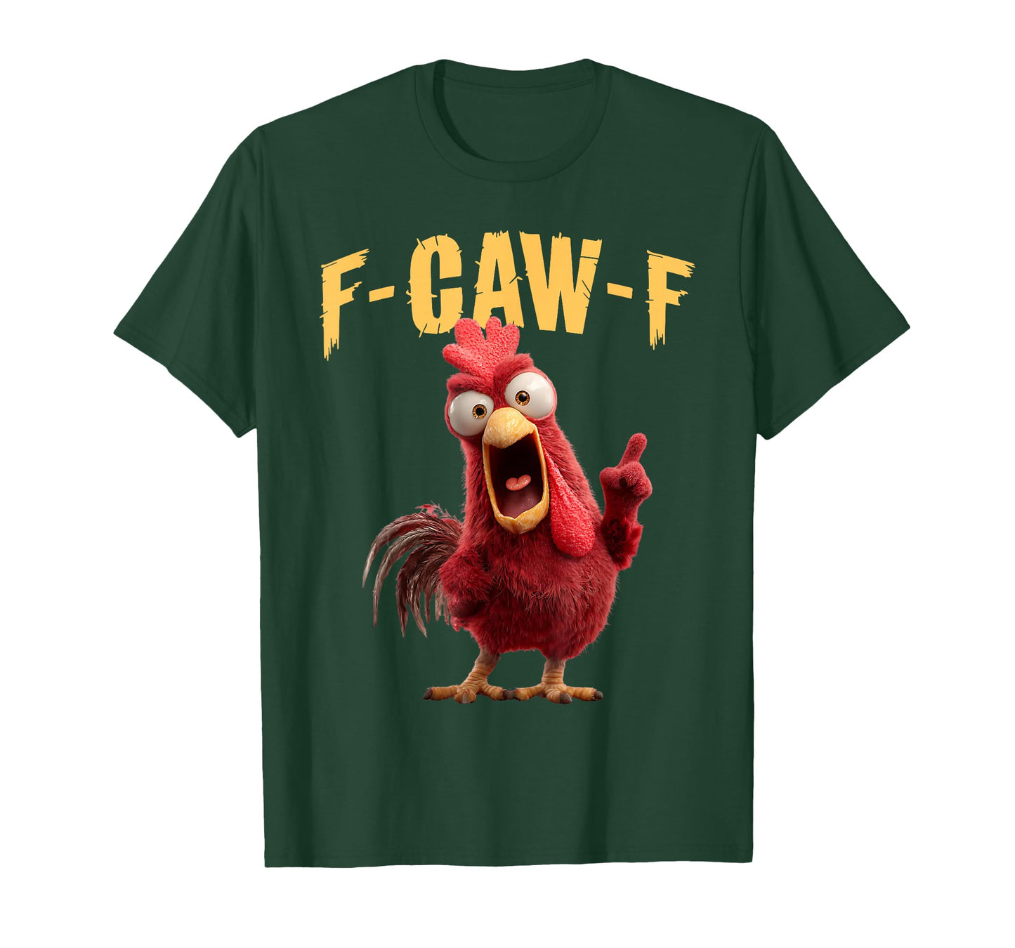 Funny F-Caw-F Chicken FCAWF Rooster Halloween Bird Crow T-Shirt