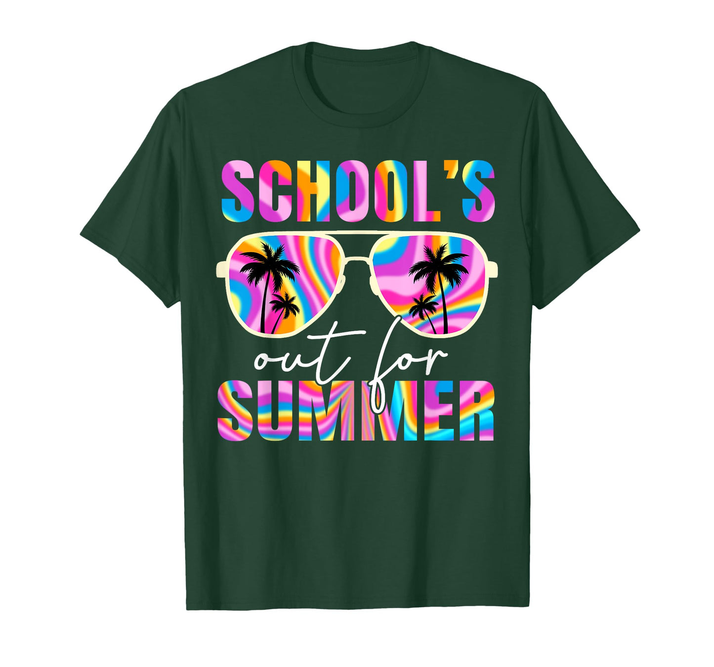 School's Out for Summer Tie Dye Teacher Boy Girl Last Day T-Shirt