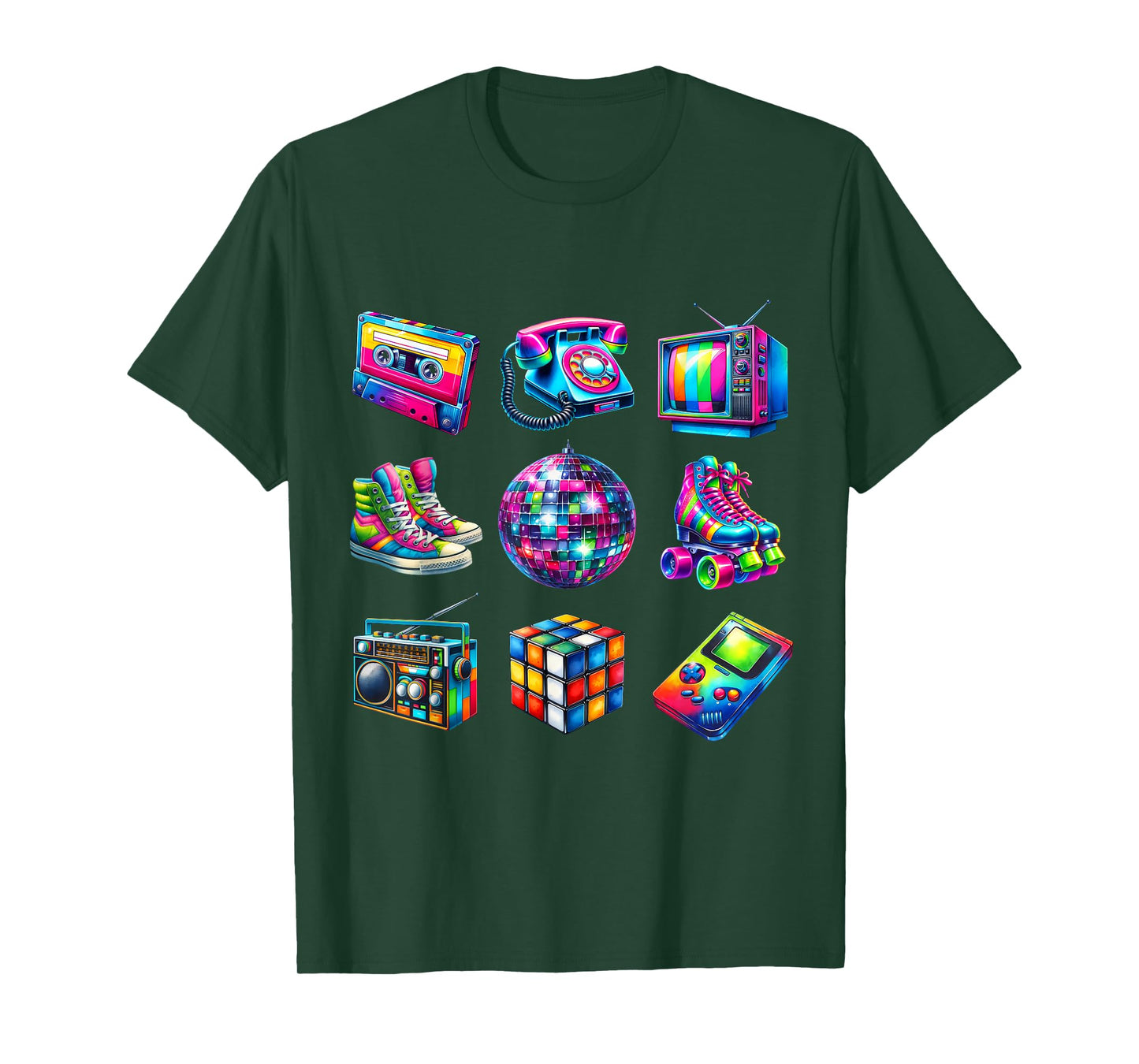 I Love 80s Retro Vintage 80s Style Graphic Women Girl Kids T-Shirt