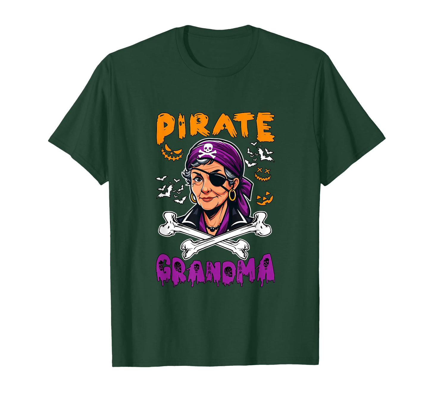 Pirate Grandma Halloween Pirate Lover Funny Men Family Group T-Shirt