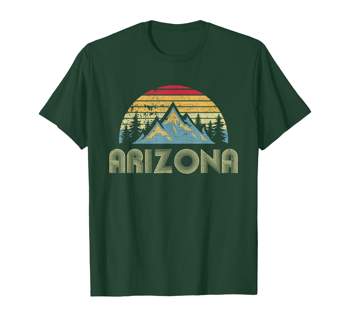 Arizona - Retro Vintage Mountains Nature Hiking T-Shirt