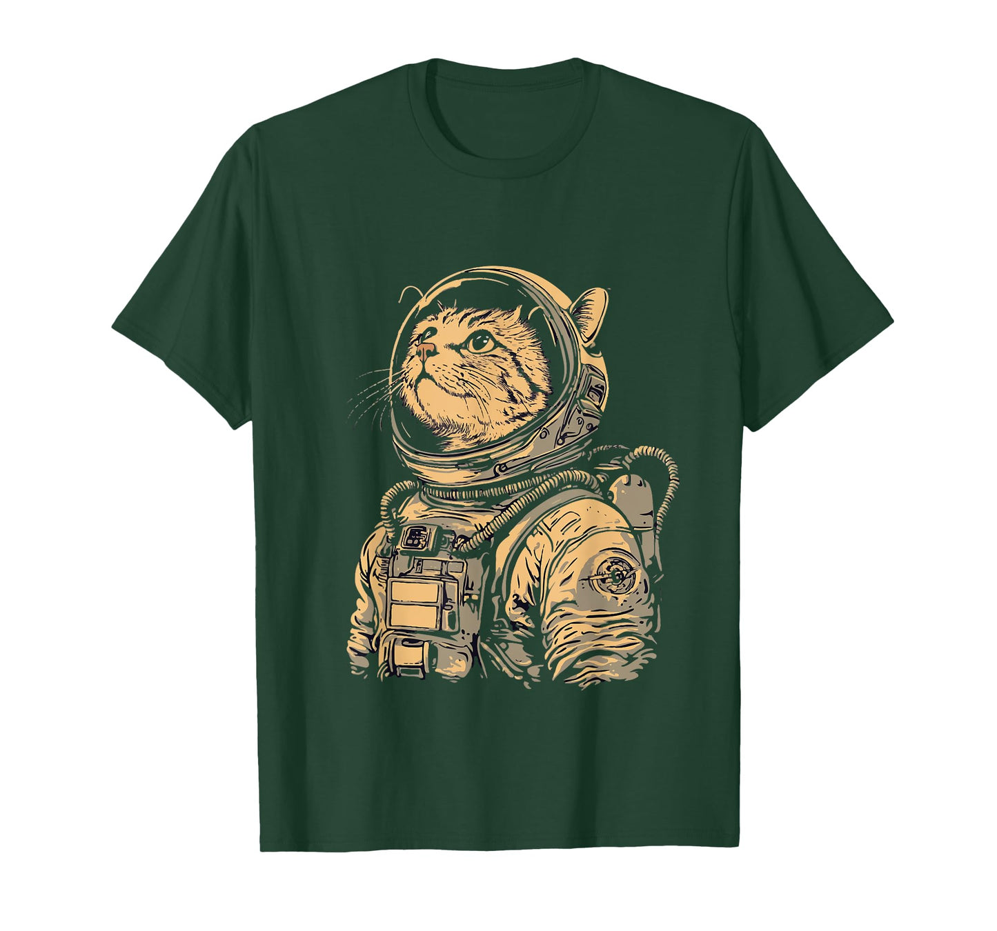 Stylish Cat Astronaut Men Women T-Shirt