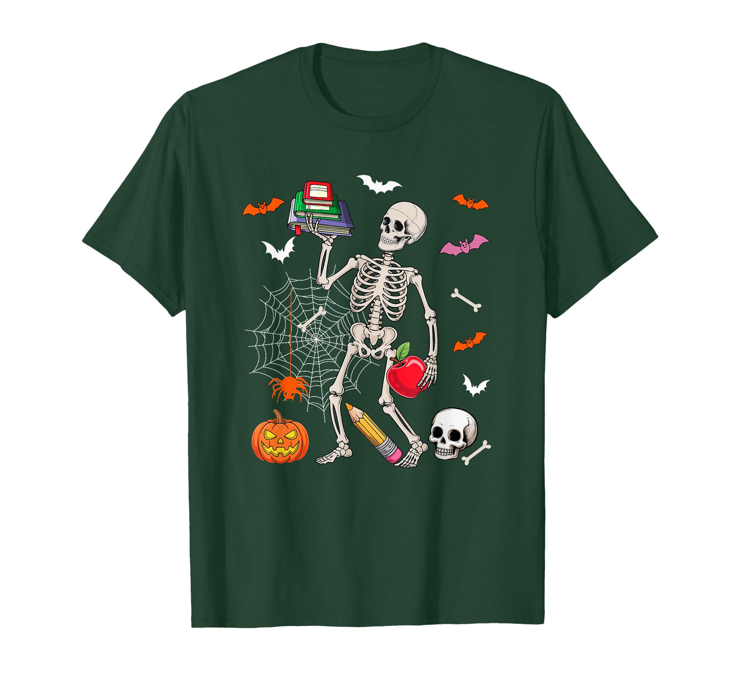 School Counselor Job Horror Skeleton Halloween Costume Team T-Shirt