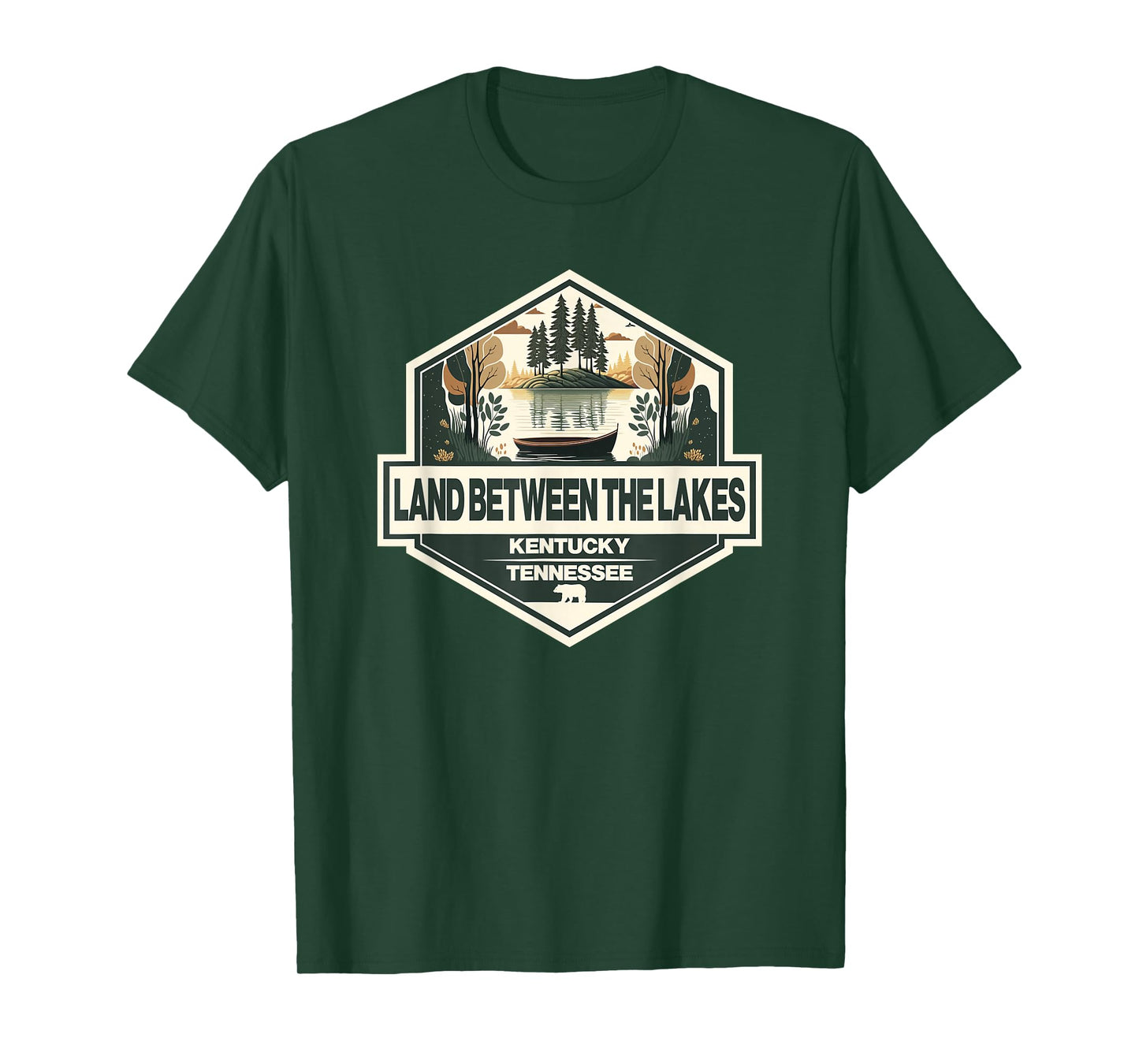 Land Between the Lakes Travel Art Badge Vintage T-Shirt