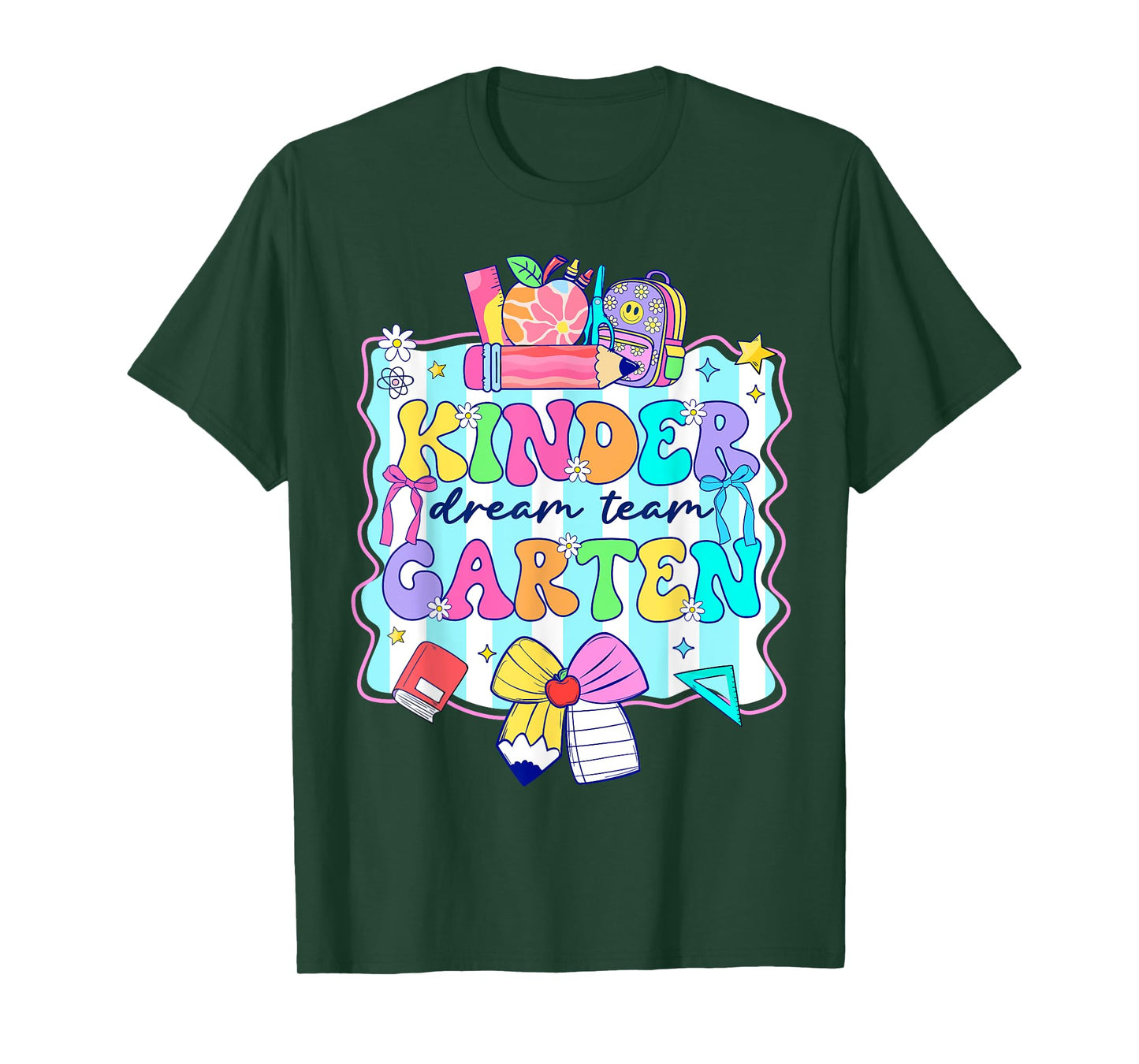 Groovy Kindergarten For Girls Boys Teacher Pre-K Preschool T-Shirt