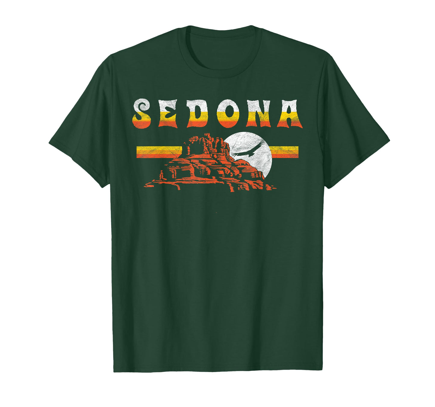 Sedona Arizona Vintage Distressed Bell Skirt Hiking Retro T-Shirt
