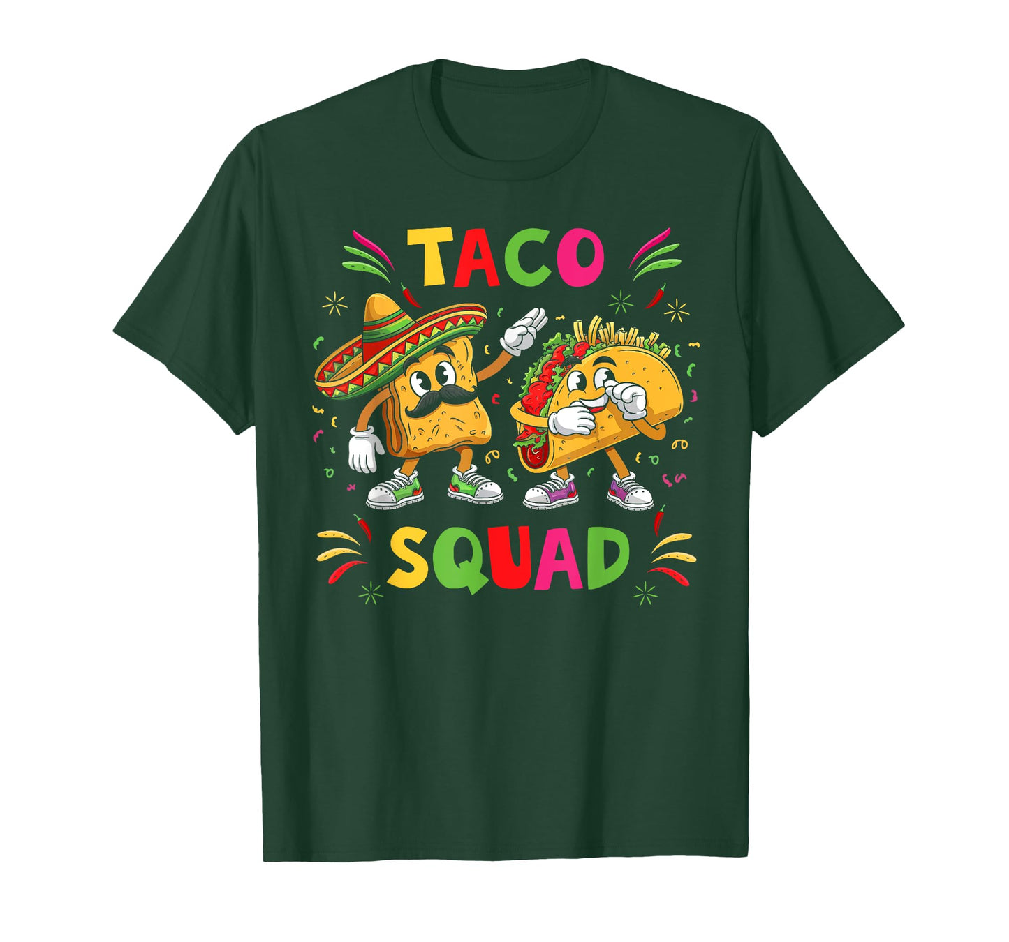 Funny Taco Squad Cute Mexican Food Lover Cinco De Mayo Party T-Shirt