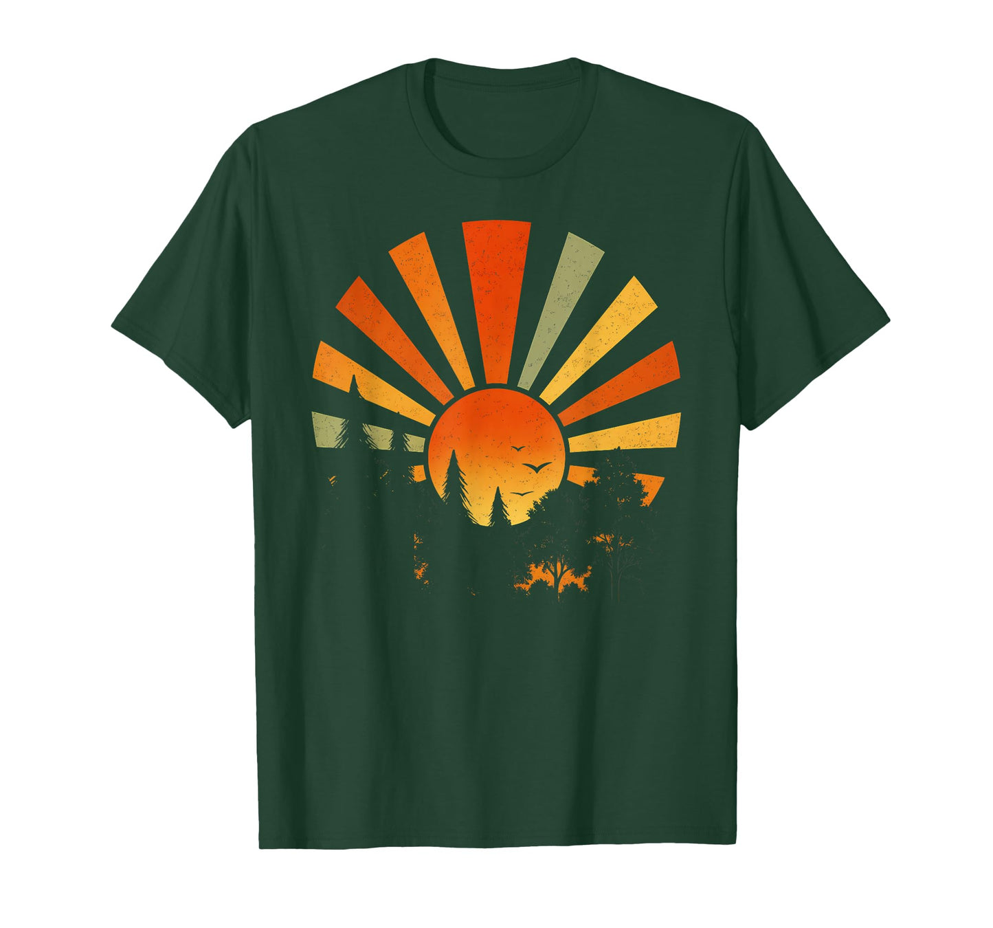 Trees Wildlife Nature Vintage Forest Shirt Sun Outdoors T-Shirt