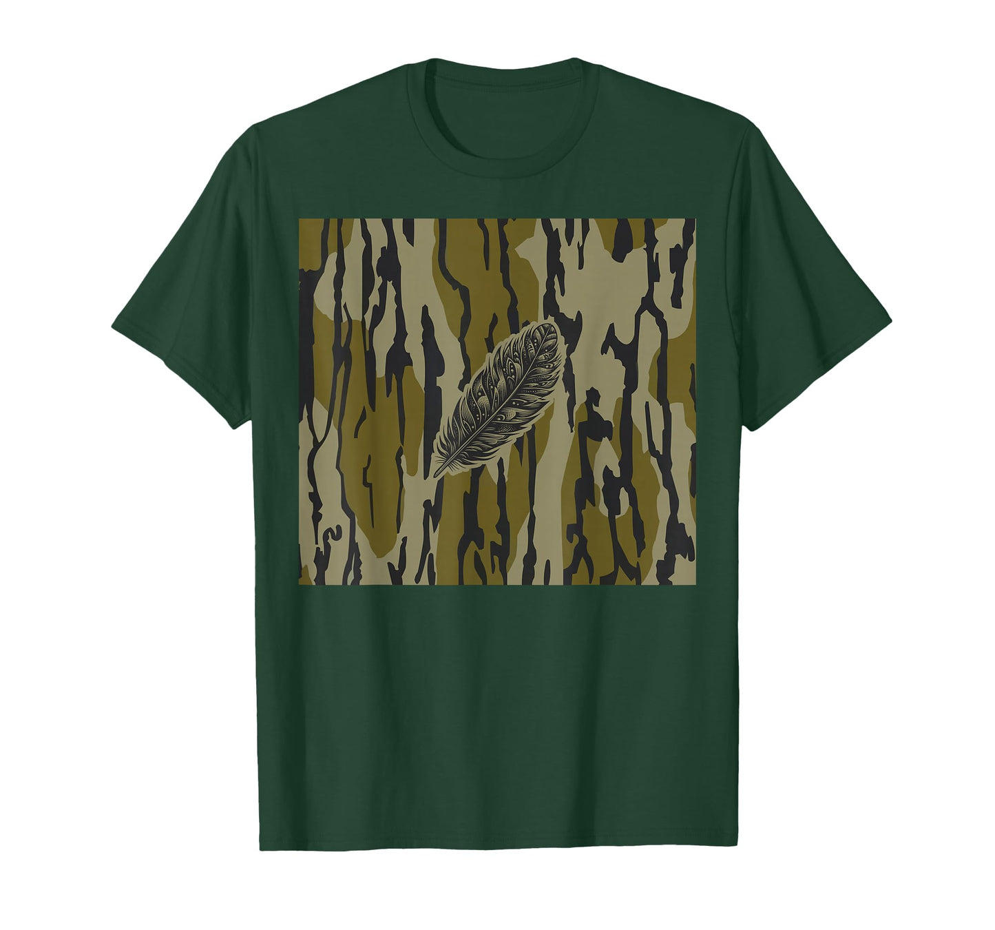 Turkey Feather Bottom lands Camo T-Shirt