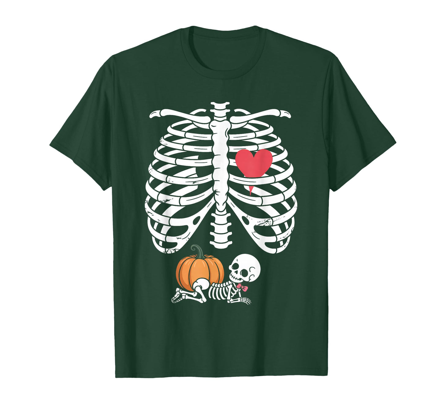 Baby Shower Skeleton Halloween Pregnancy Annoucement Girls T-Shirt