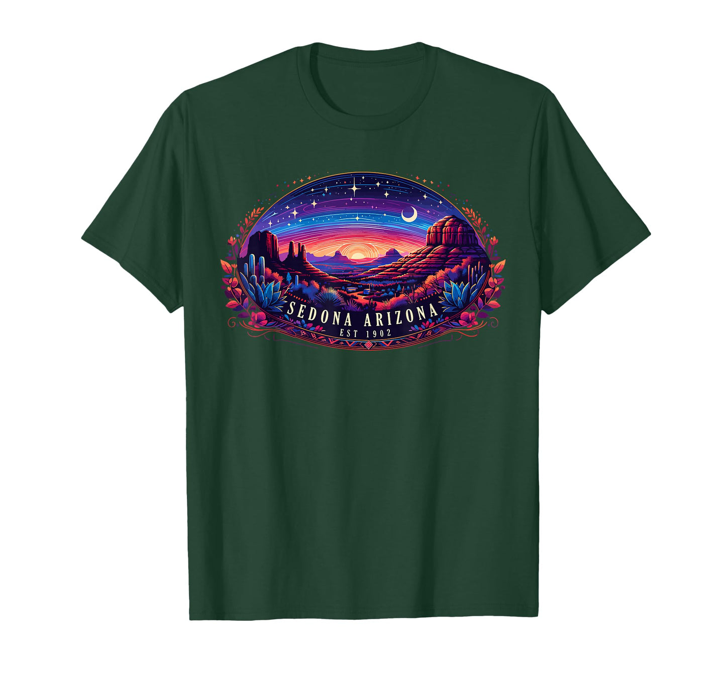 Sedona AZ Hiking Outdoors Mountain Sedona USA Retro Vintage T-Shirt