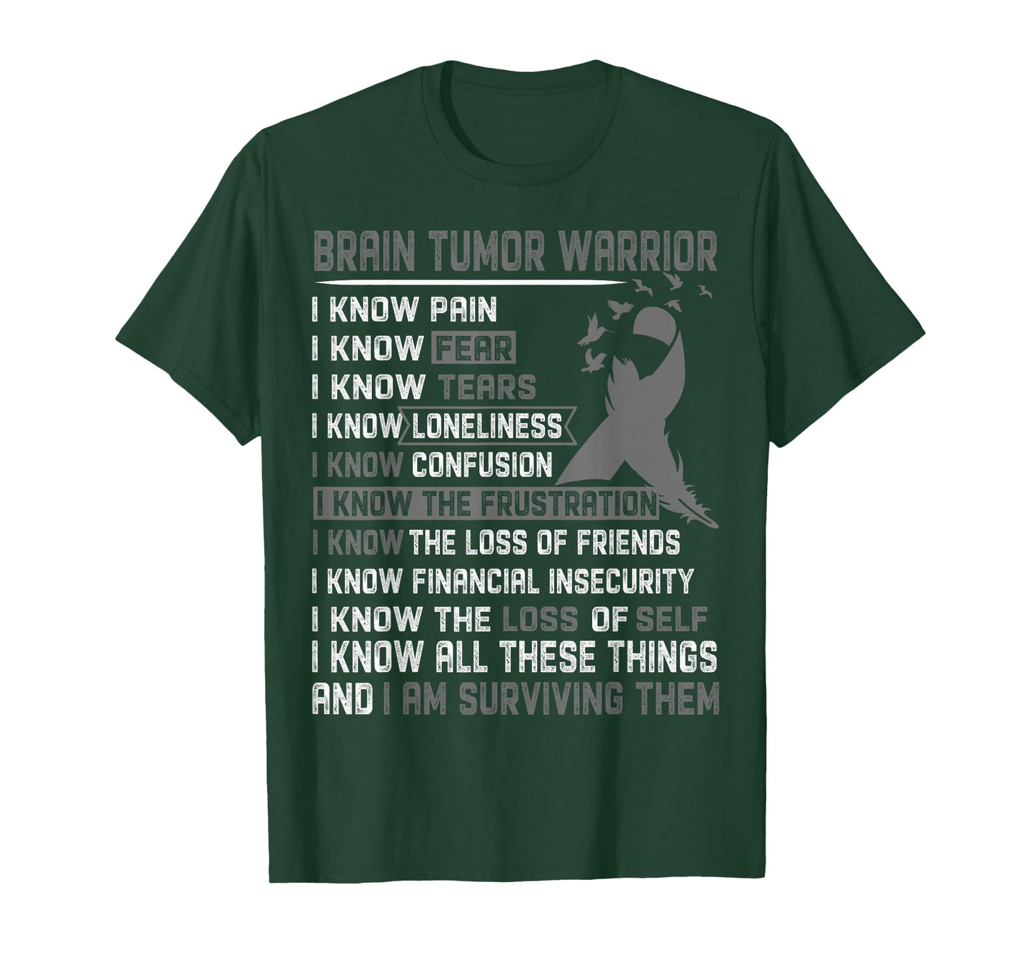 Brain Tumor Warrior Shirt For Women Men