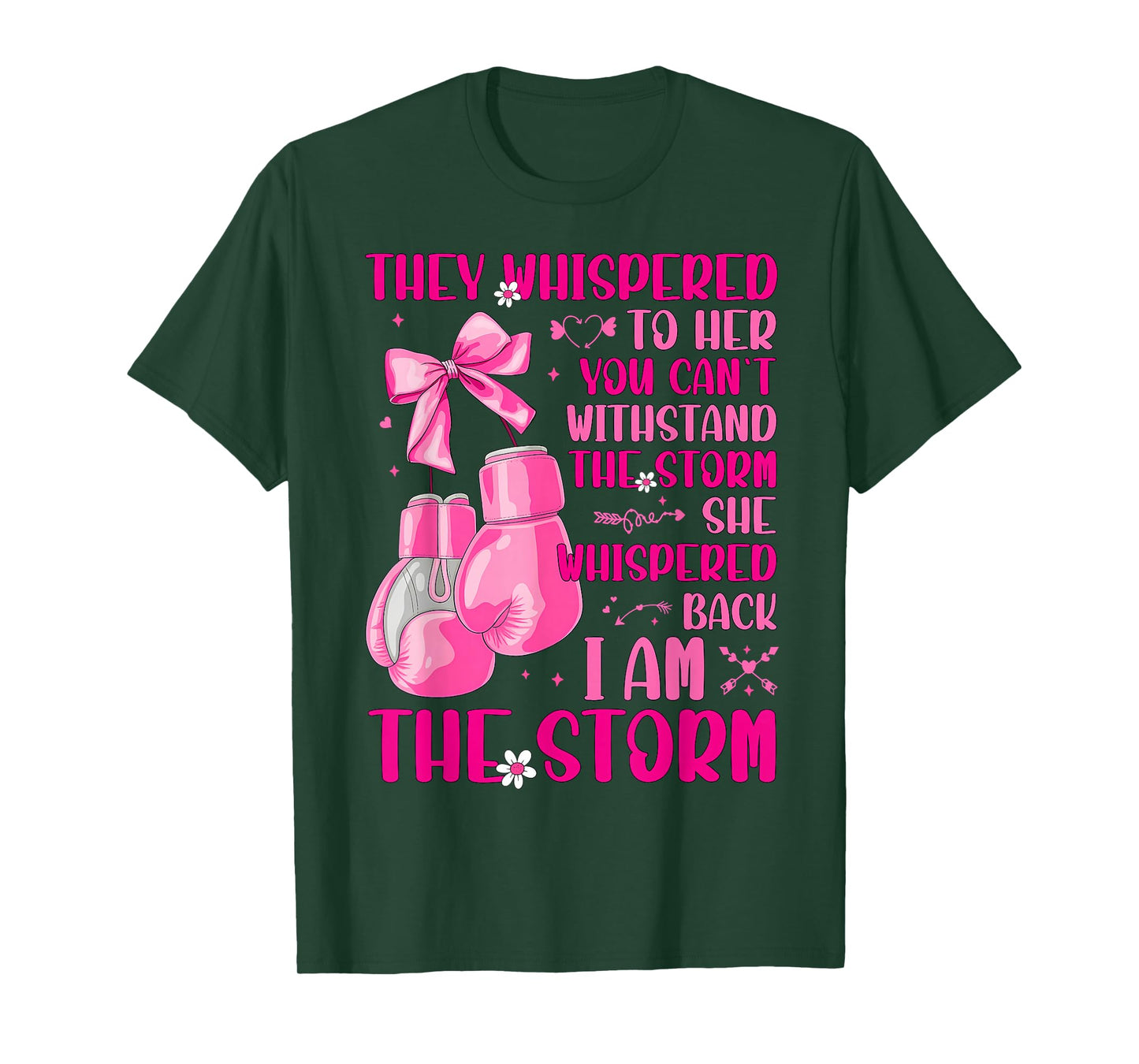 I'm The Storm Warrior Pink Ribbon Women Breast Cancer T-Shirt