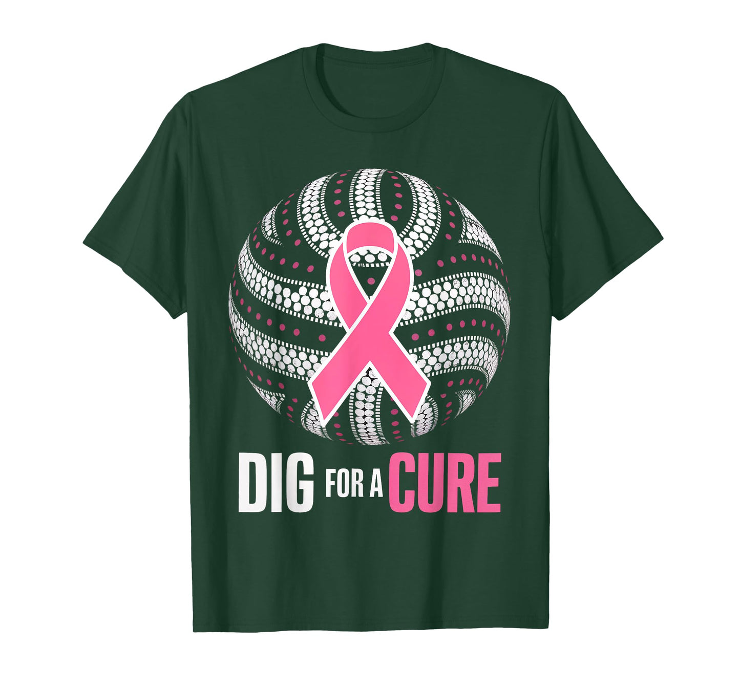 Dig For A Cure Breast Cancer Awareness Volleyball Pink Out T-Shirt