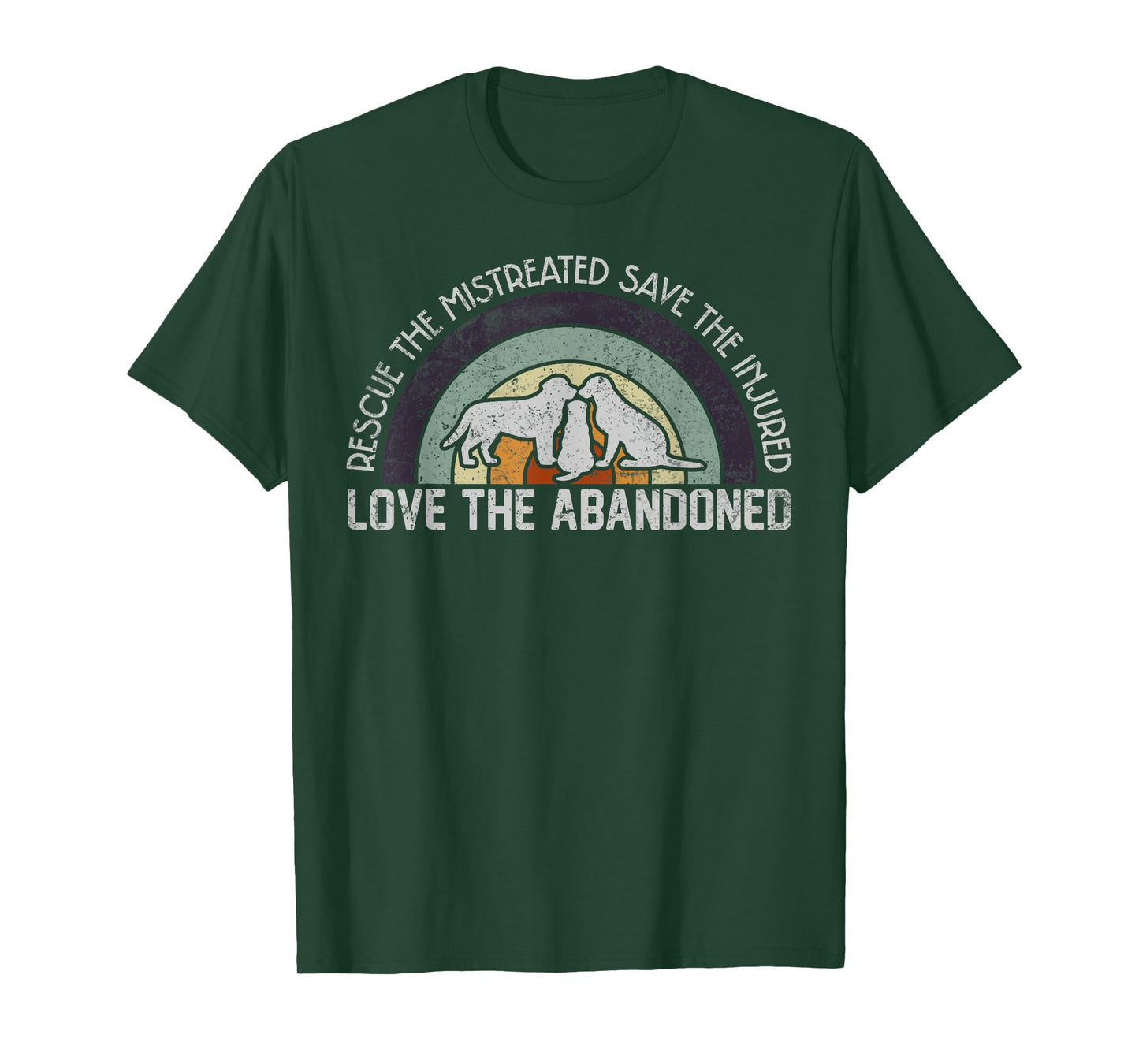 Save Love Rescue the Mistreated Cute Animals Rescue Dog T-Shirt