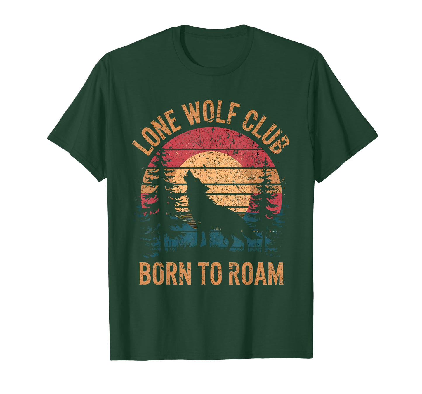 Wolf Club Born to Roam Vintage T-Shirt