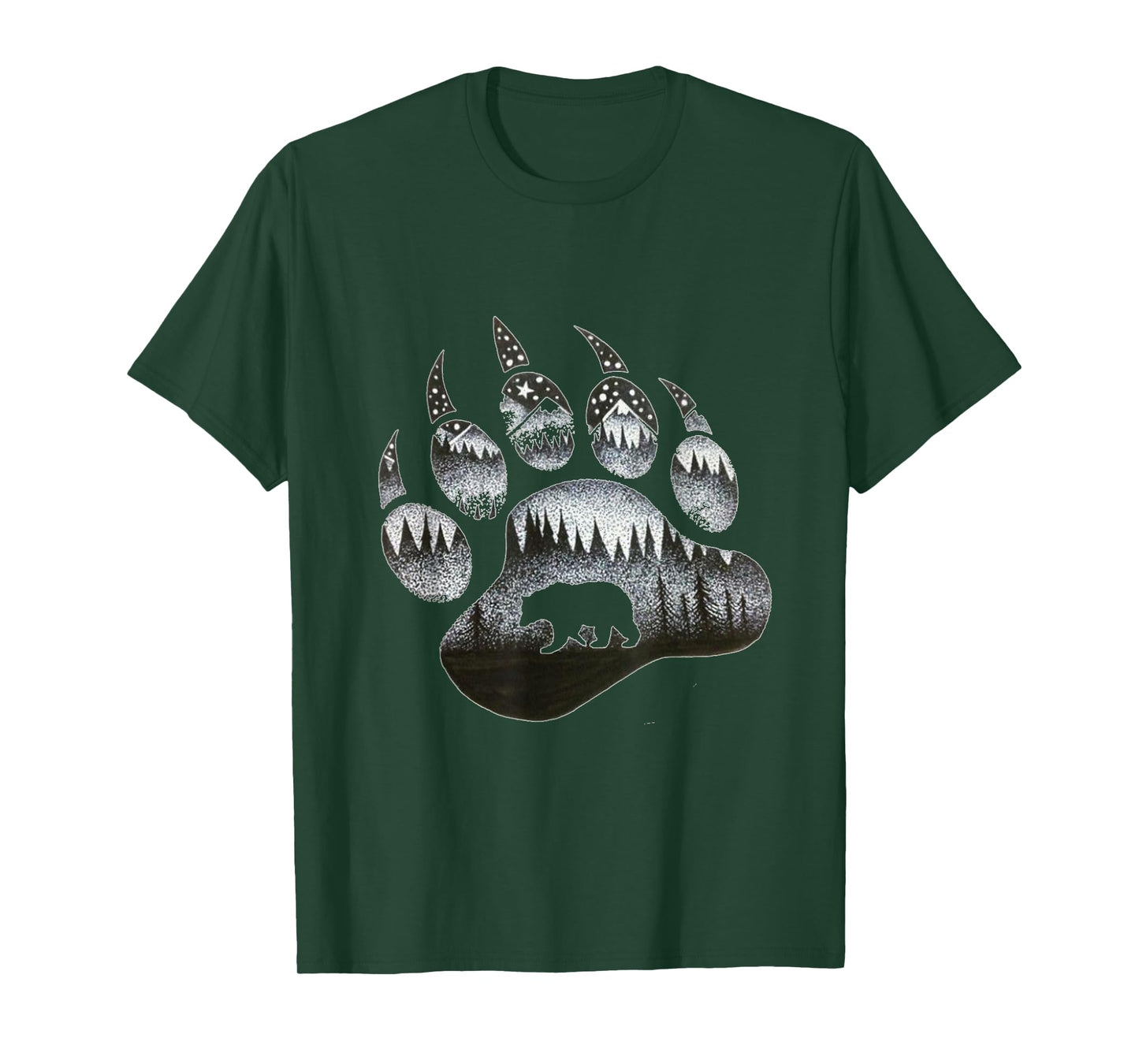 Touching Ghost of the Spirit Bear Paw T Shirt T-Shirt