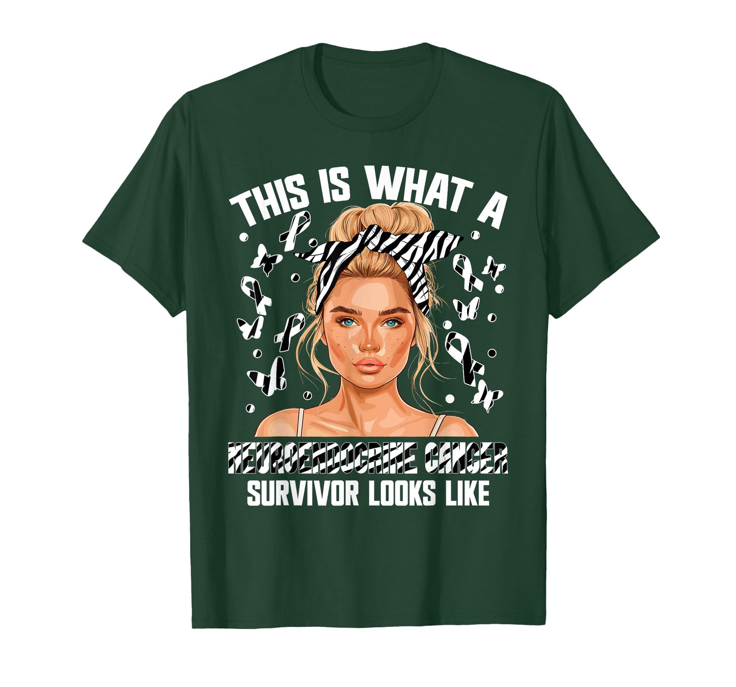 Cancer Awareness Women Neuroendocrine Cancer Survivor T-Shirt