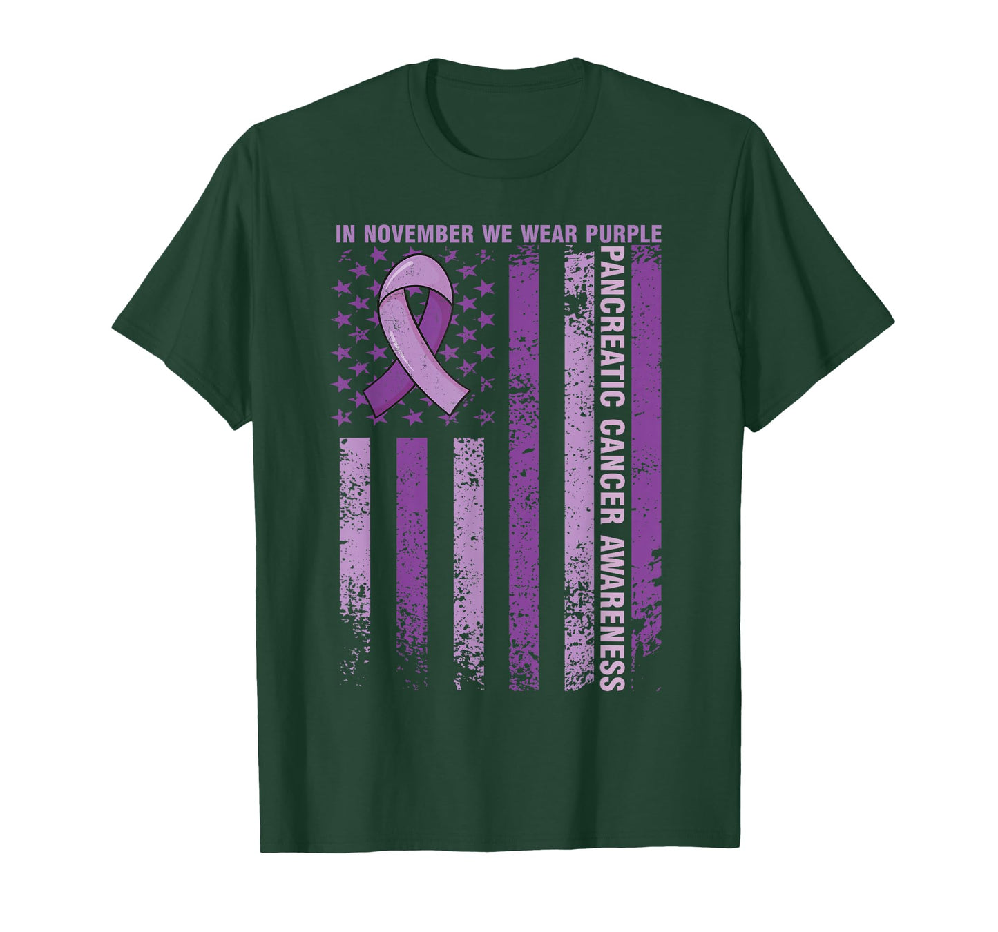 Pancreatic Cancer Awareness In November We Wear Purple T-Shirt