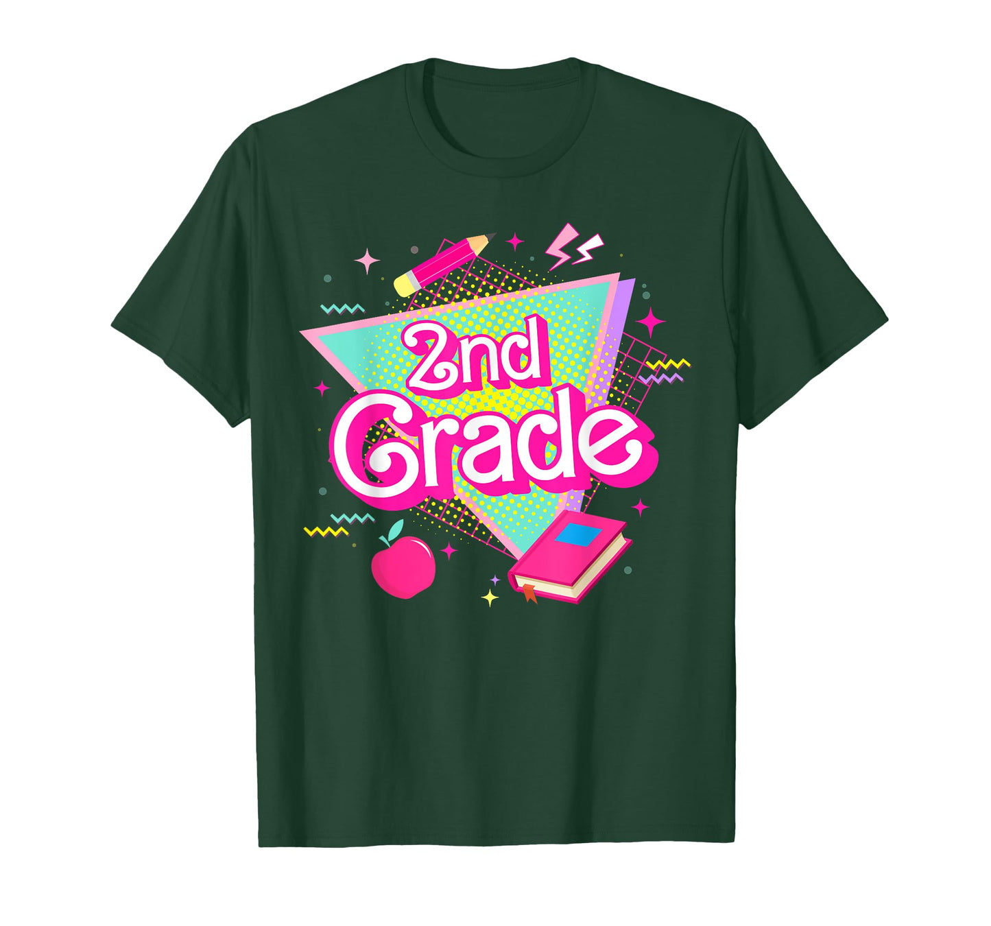 Cute Second 2nd Grade Pink Retro Vintage for Teacher Kids T-Shirt