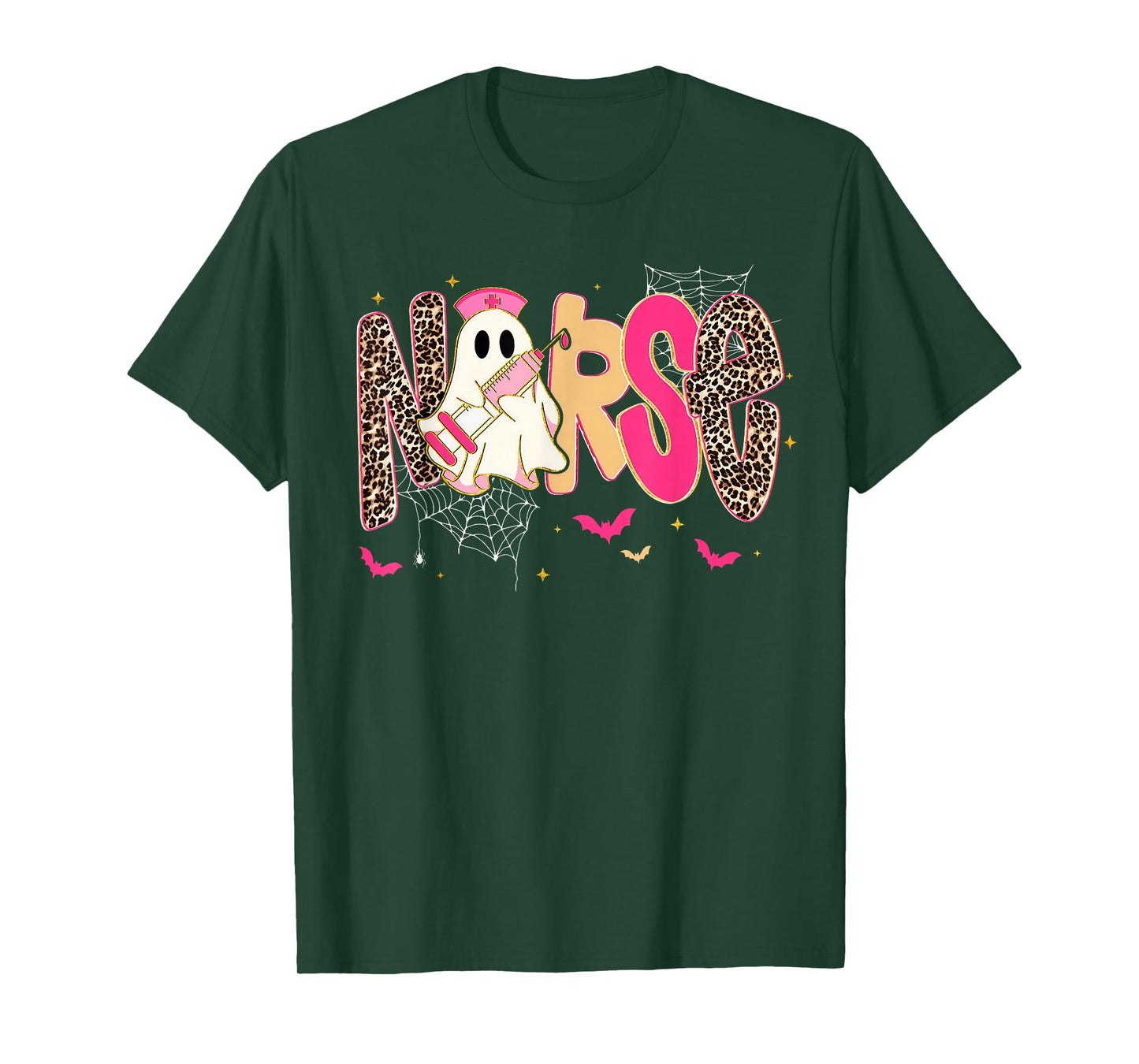 Halloween Nurse Funny Letter Nursing School Life Fall T-Shirt