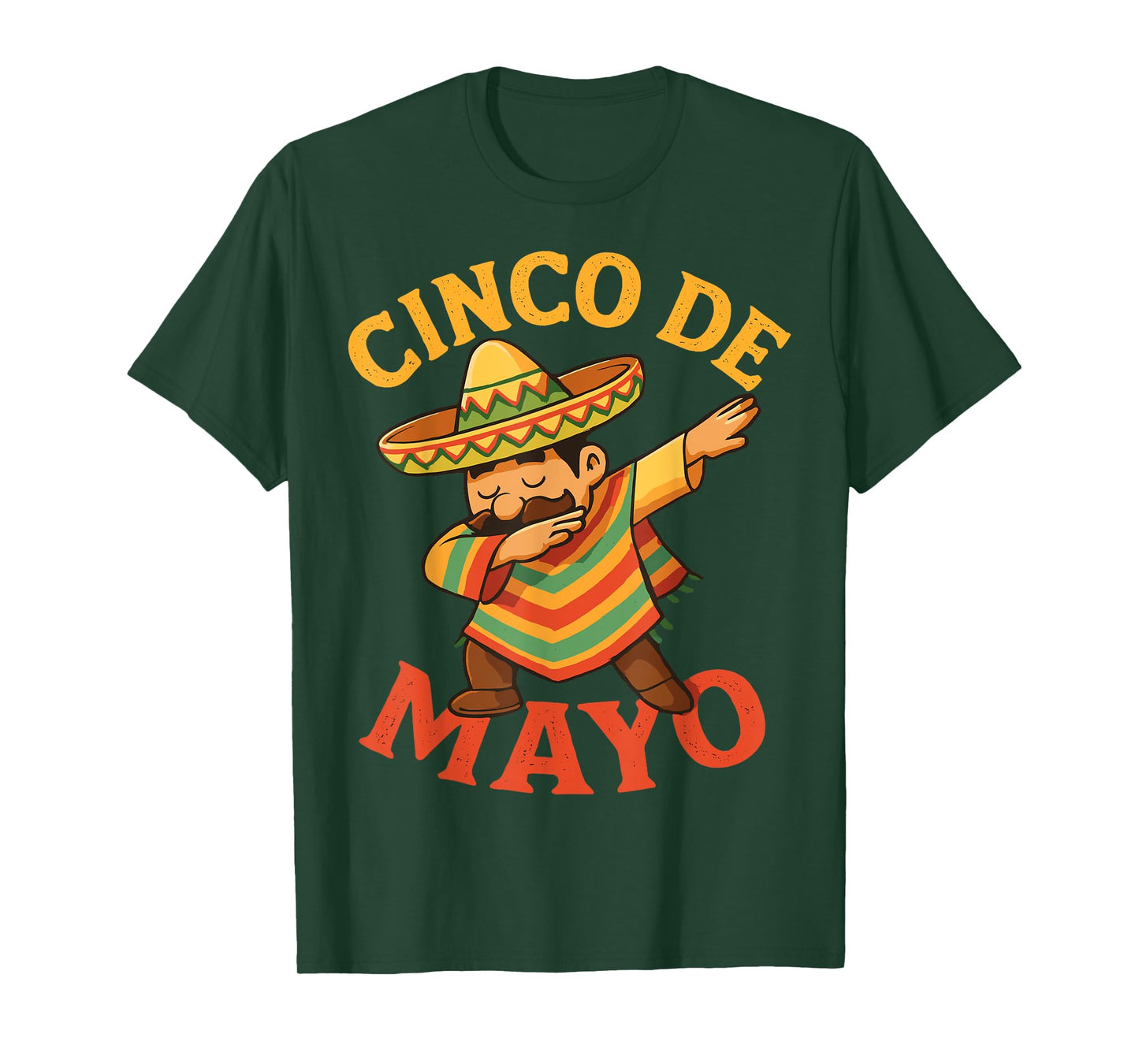 Mexican Dabbing Poncho Cinco de Mayo T-Shirt