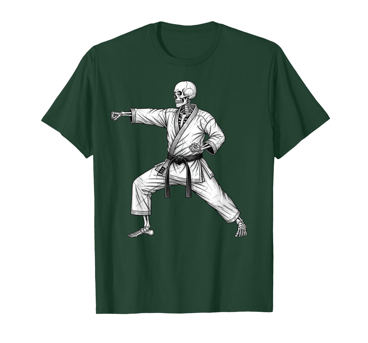 Traditional Martial Arts Karate Shotokan Taekwondo Skeleton T-Shirt