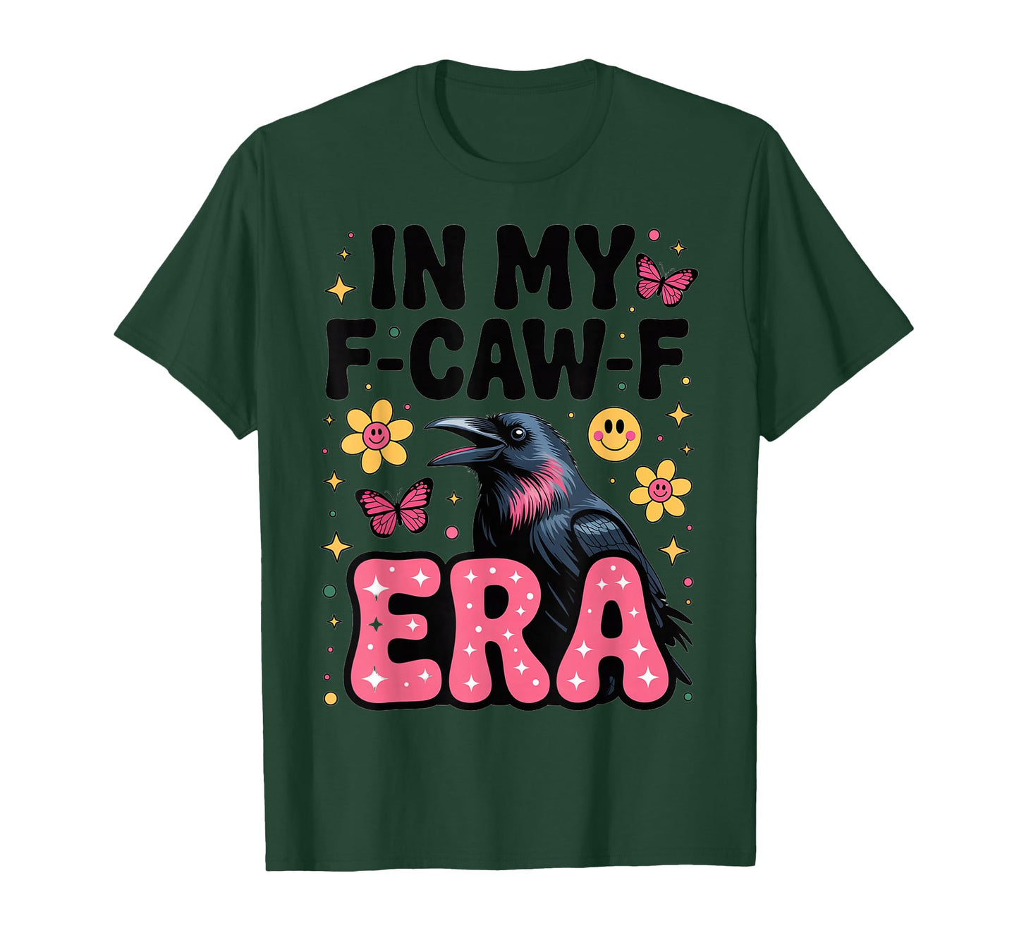 in My F-CAW-F Era 1970s Retro Flower Rave T-Shirt