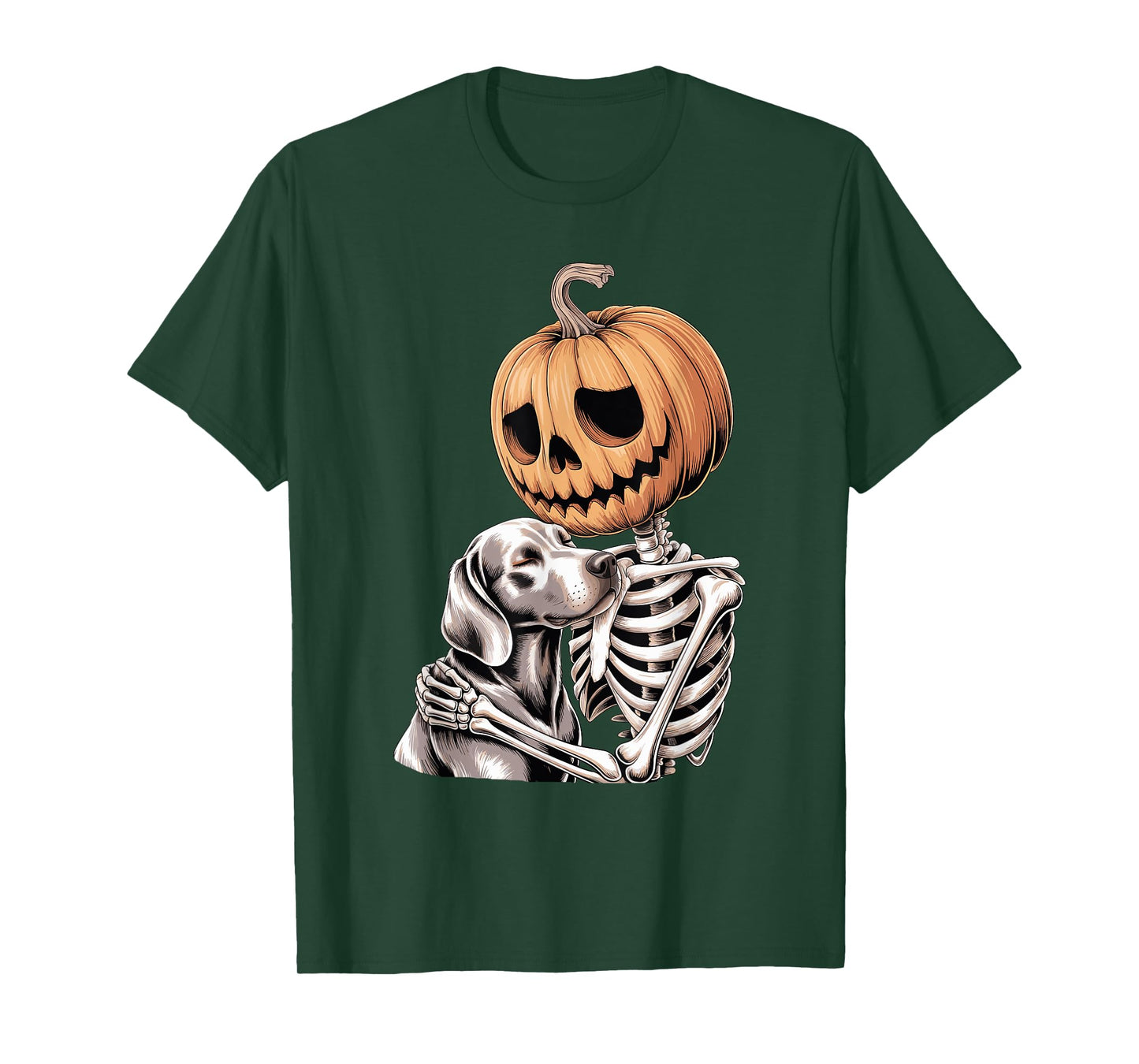 Halloween Skeleton Weimaraner Weimaraners T-Shirt
