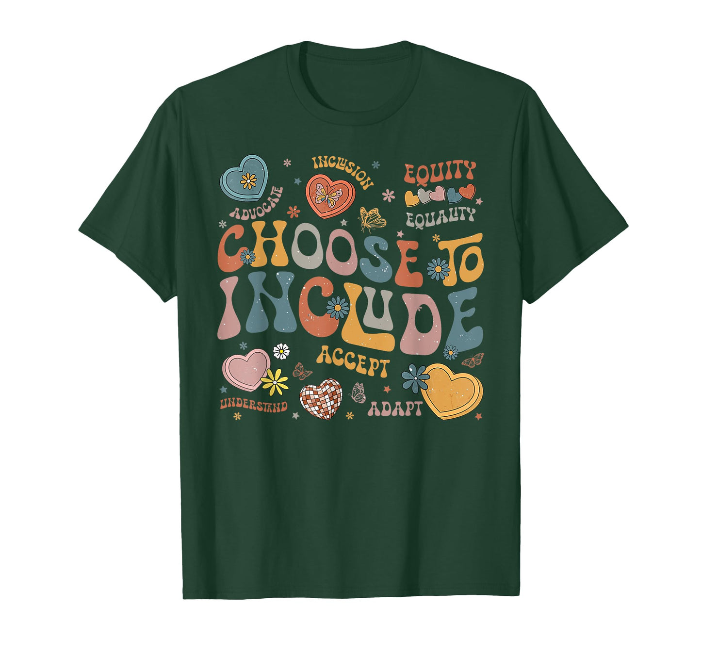 Choose To Include Inclusion Matters Autism Awareness Teacher Men Women Girls Kids T-Shirt