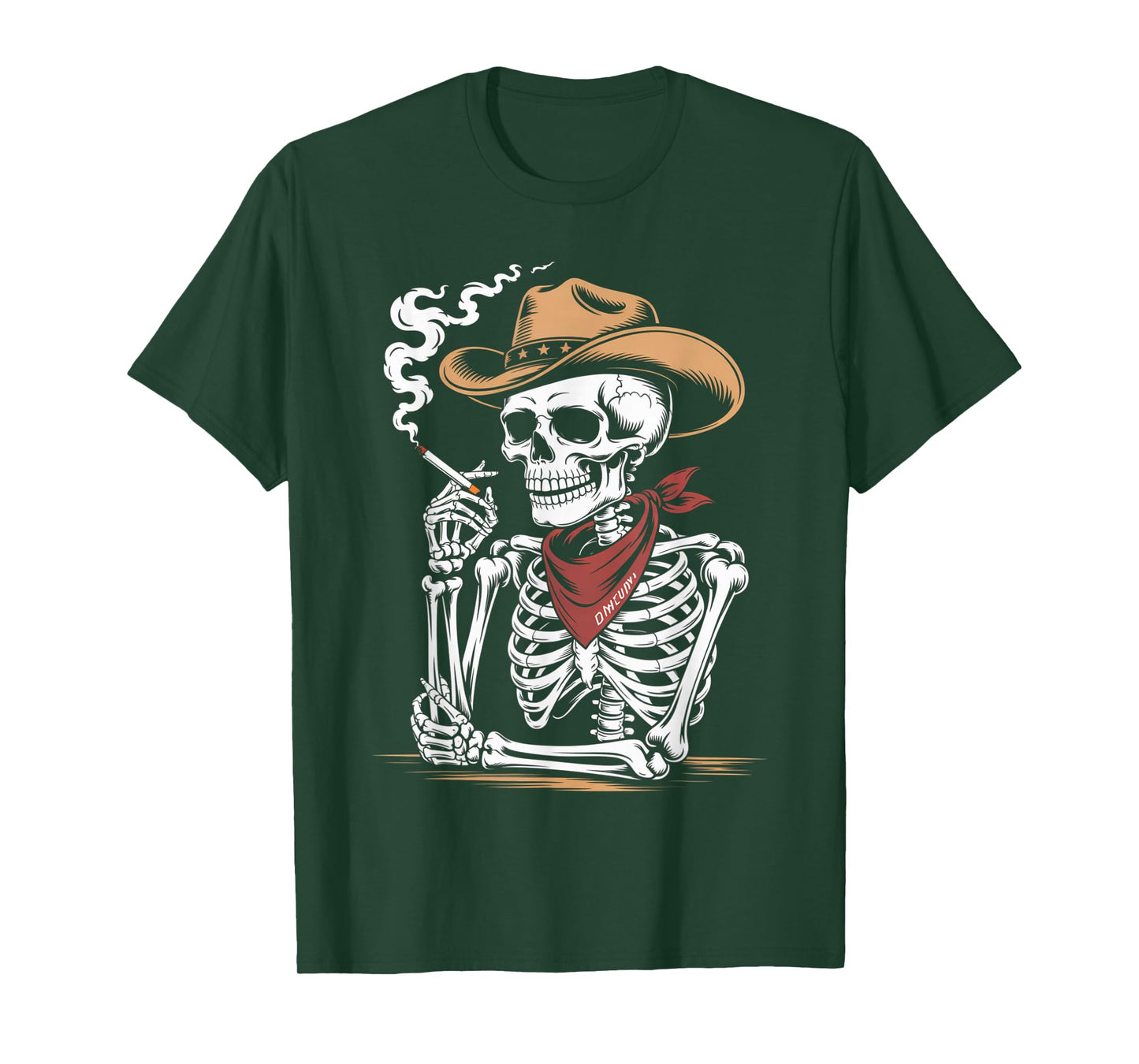 Rustic Skeleton Cowboy Western Skull Funny Rodeo Vibe T-Shirt