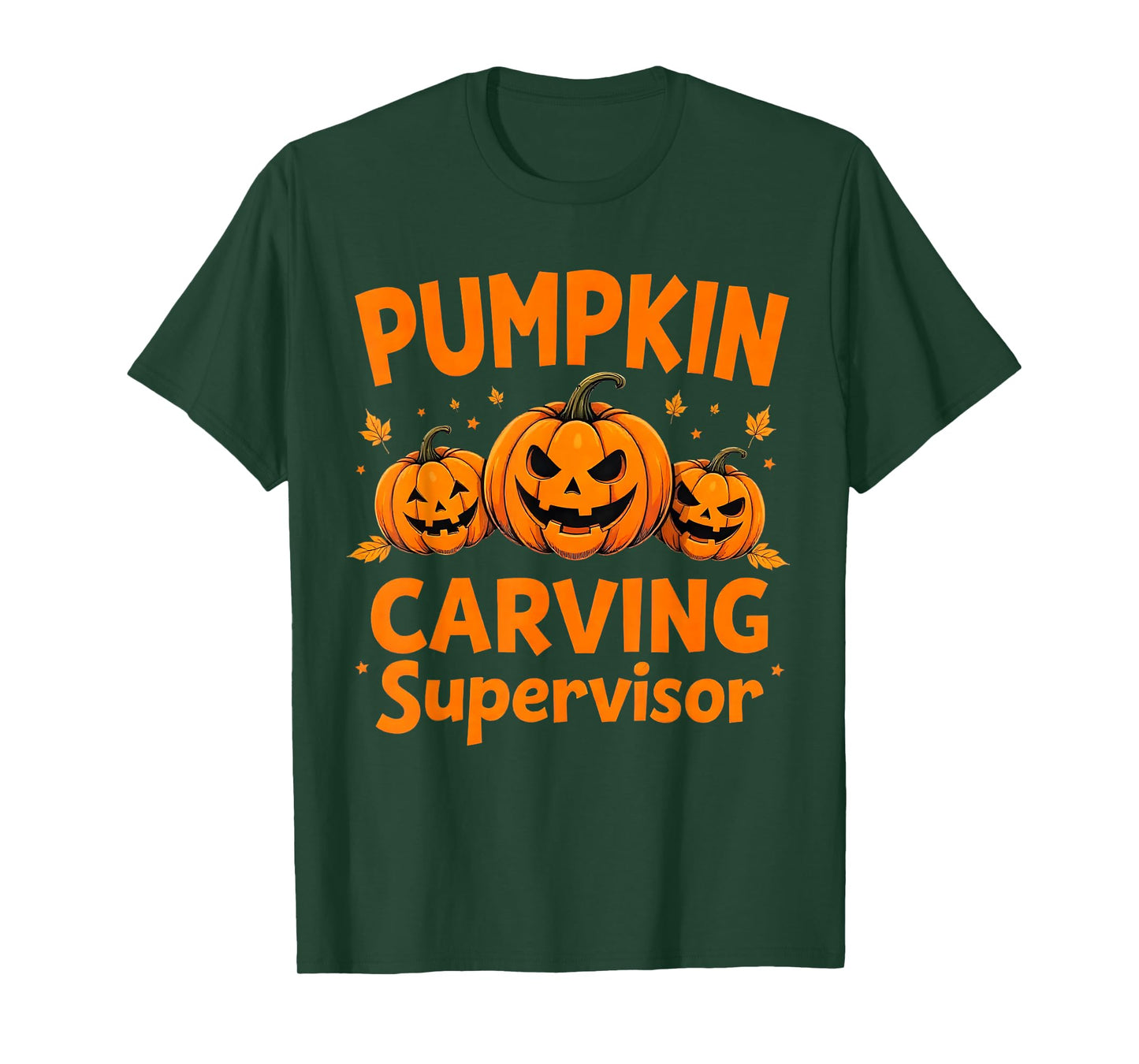 Pumpkin Carving Supervisor Matching Halloween T-Shirt