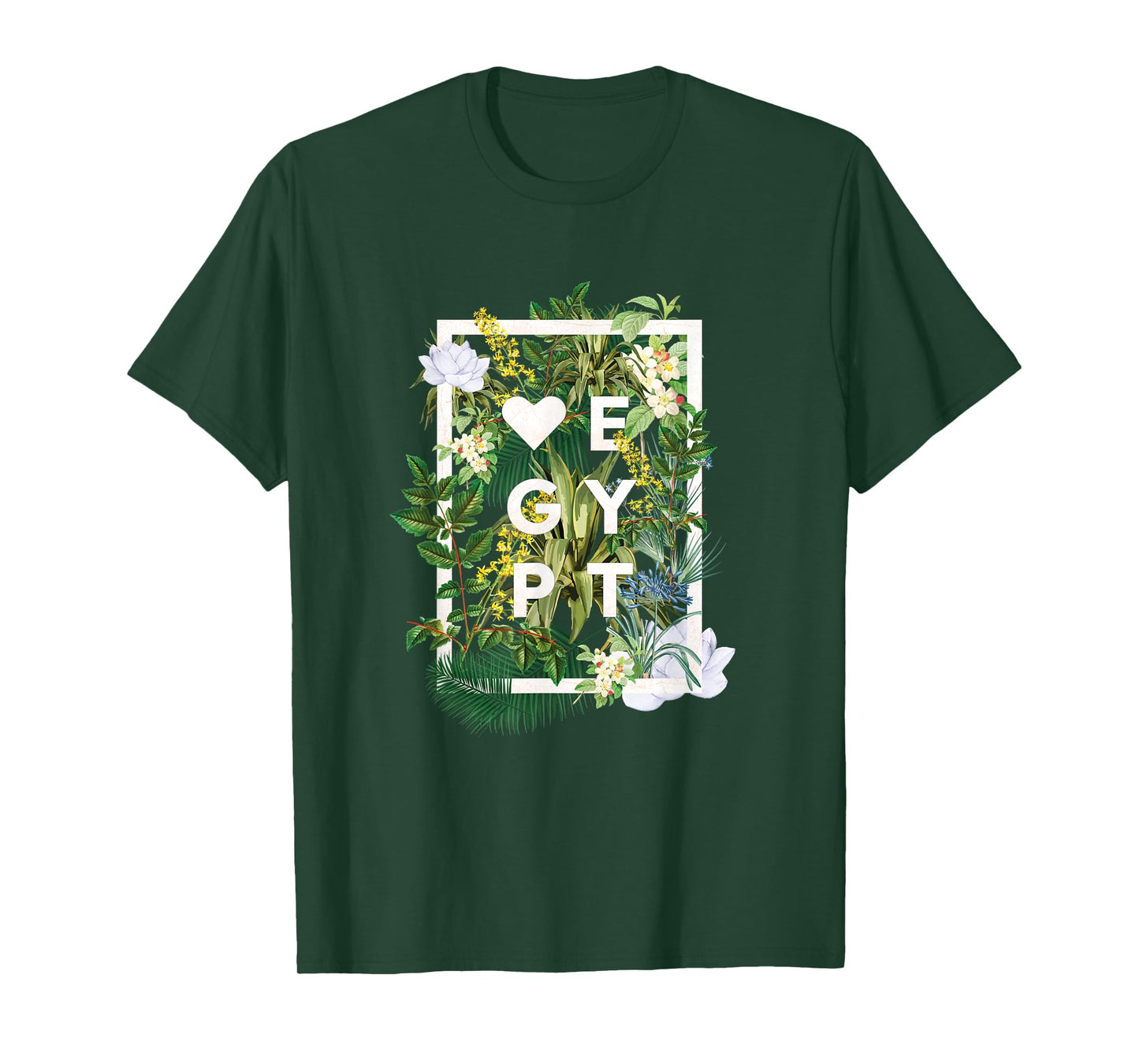 Flowers of Egypt Word Art - Egyptian Pride T-Shirt